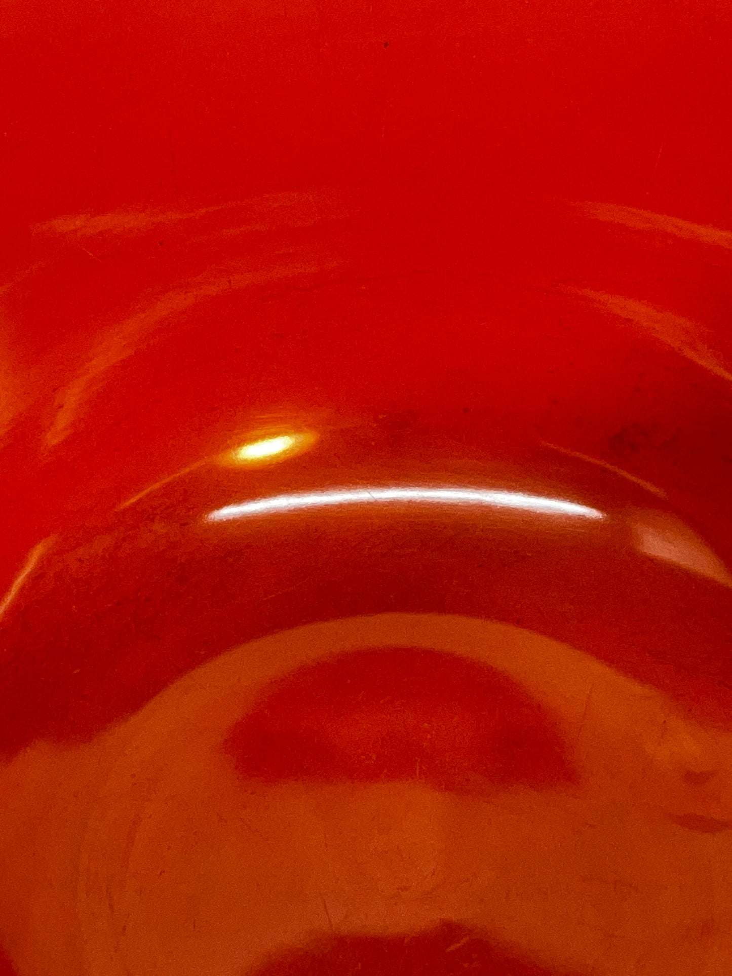 Vintage Hall Radiant Ware Atomic Orange Mixing Bowl