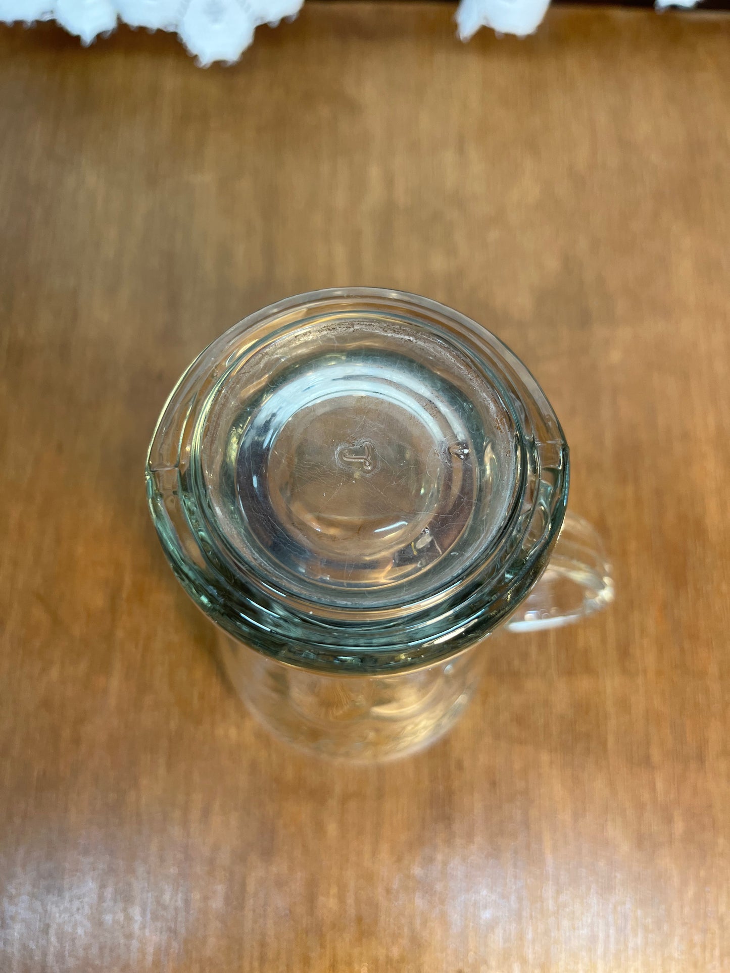 Vintage Clear Coca Cola Collectible Glass Mug