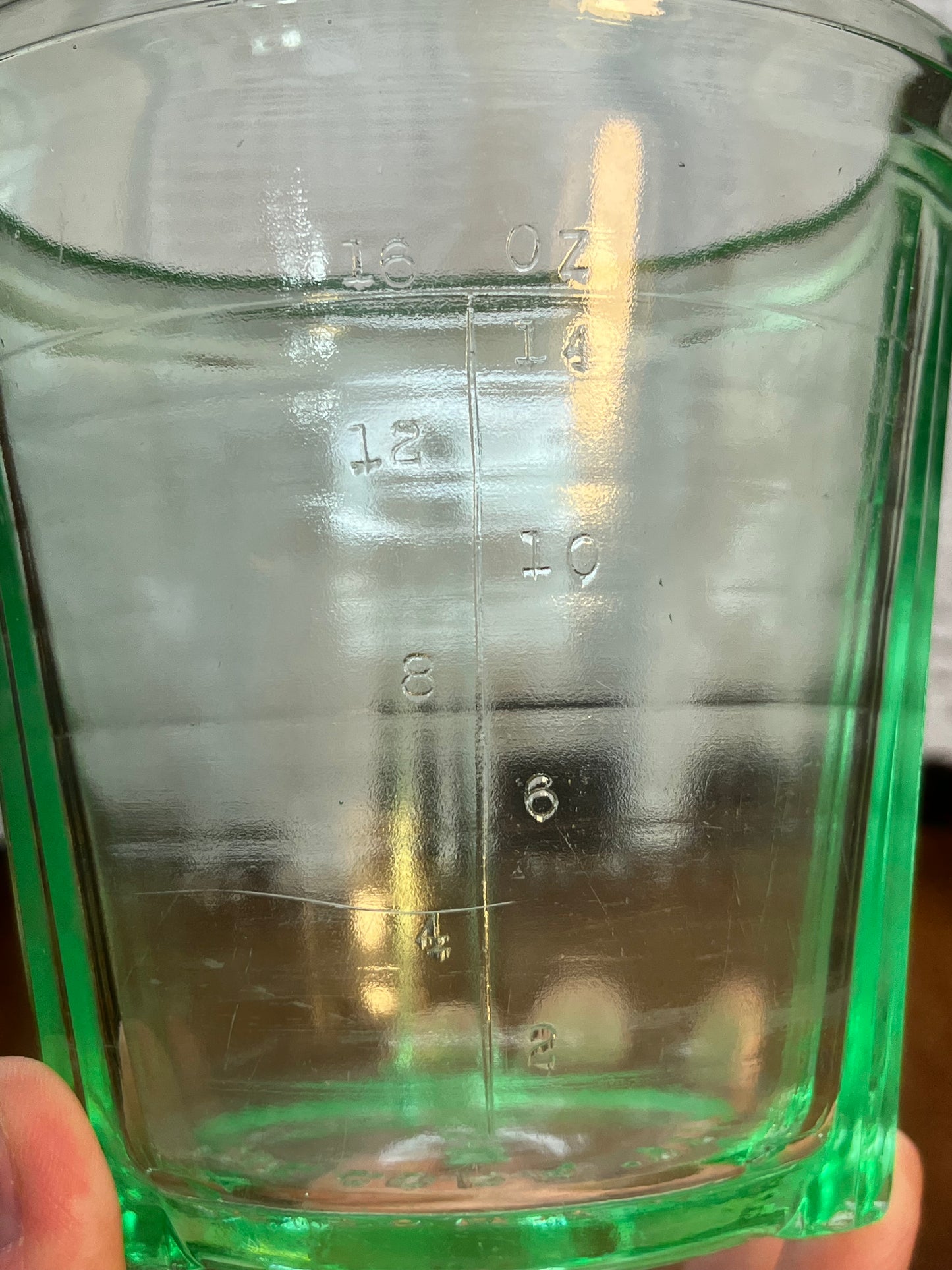 Vintage Uranium Glass Vidrio Products Corp 2 Cup Measuring Cup