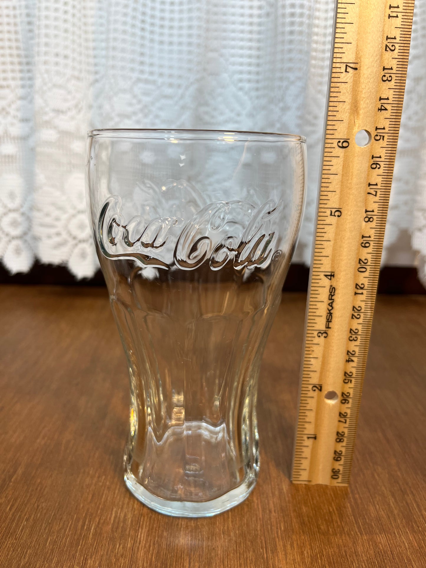 Vintage Clear Coca Cola Glass Collectible