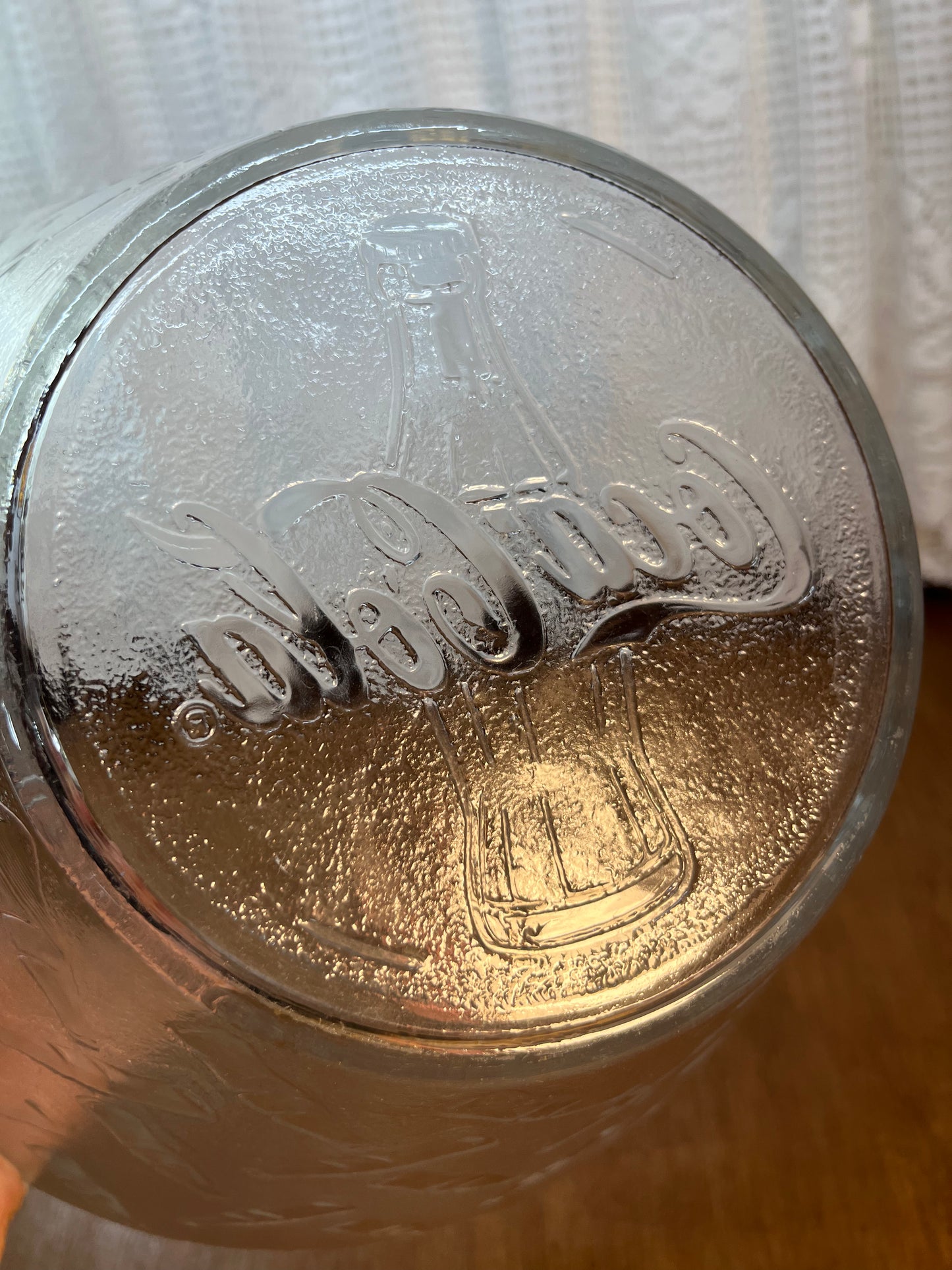 Vintage Clear Coca Cola Bowl