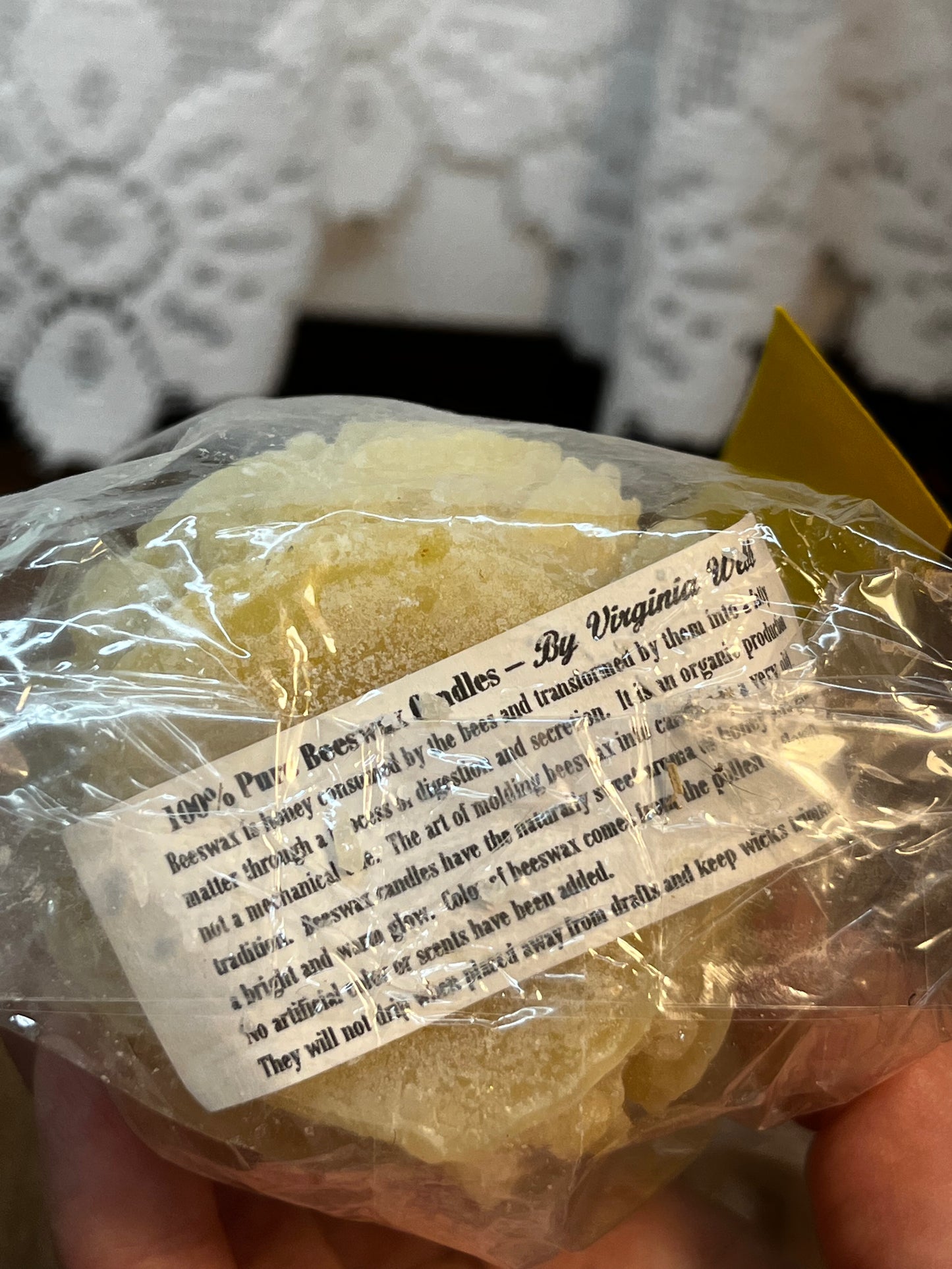 Pure Beeswax Carved Candle