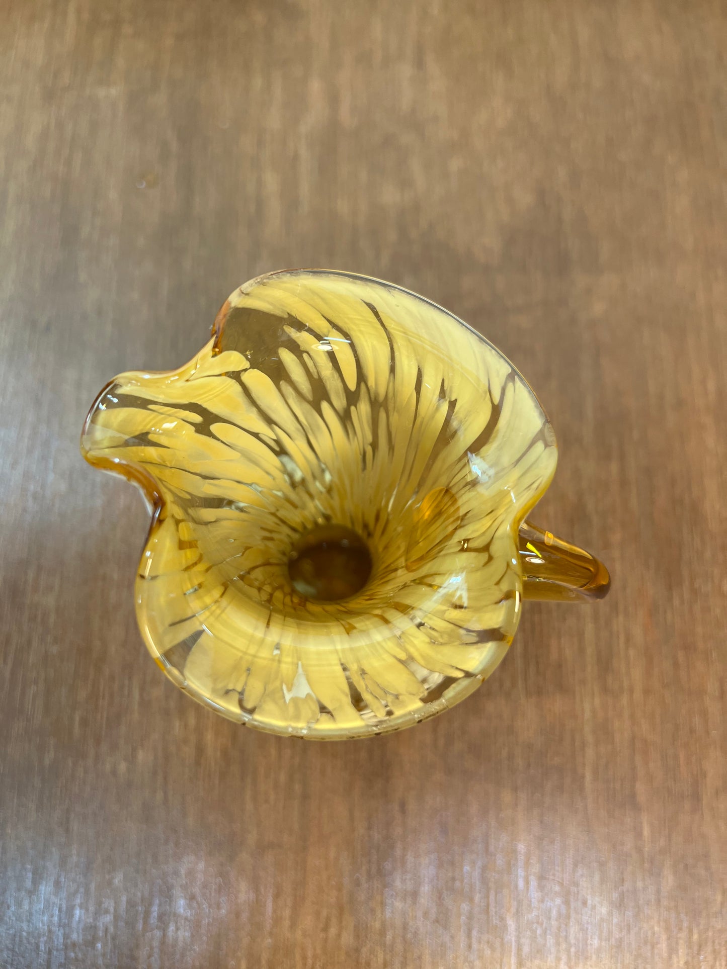 Vintage Art Glass Miniature Pitcher