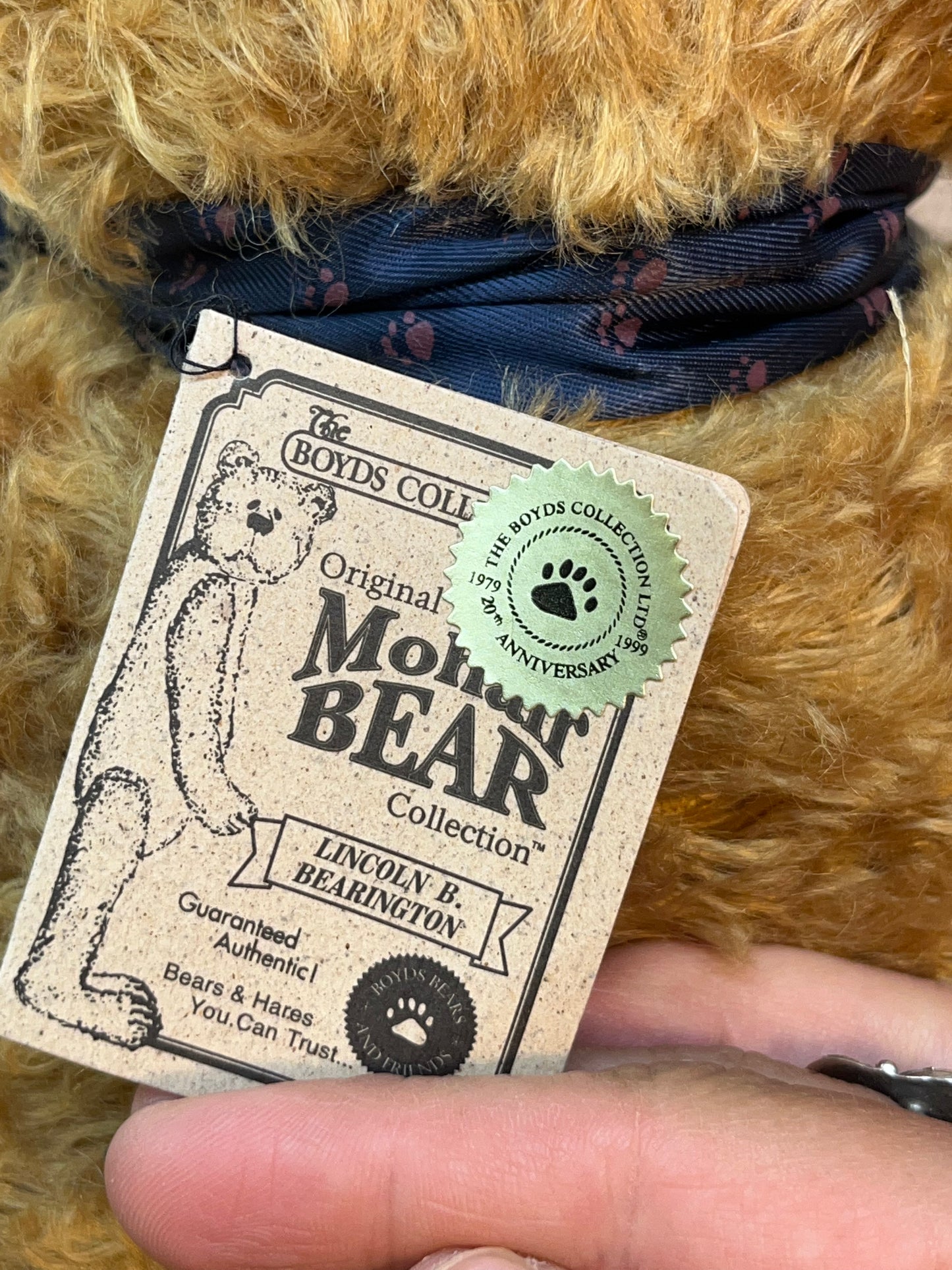 Collectible Mohair Collection Lincoln B Bearington Plush