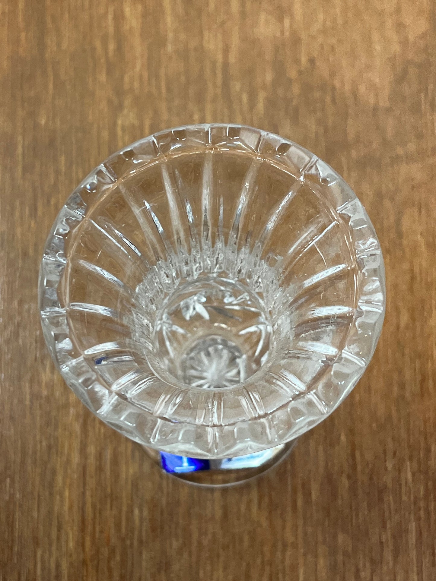 Vintage Crystal Clear 24% Lead Crystal Mini Vase