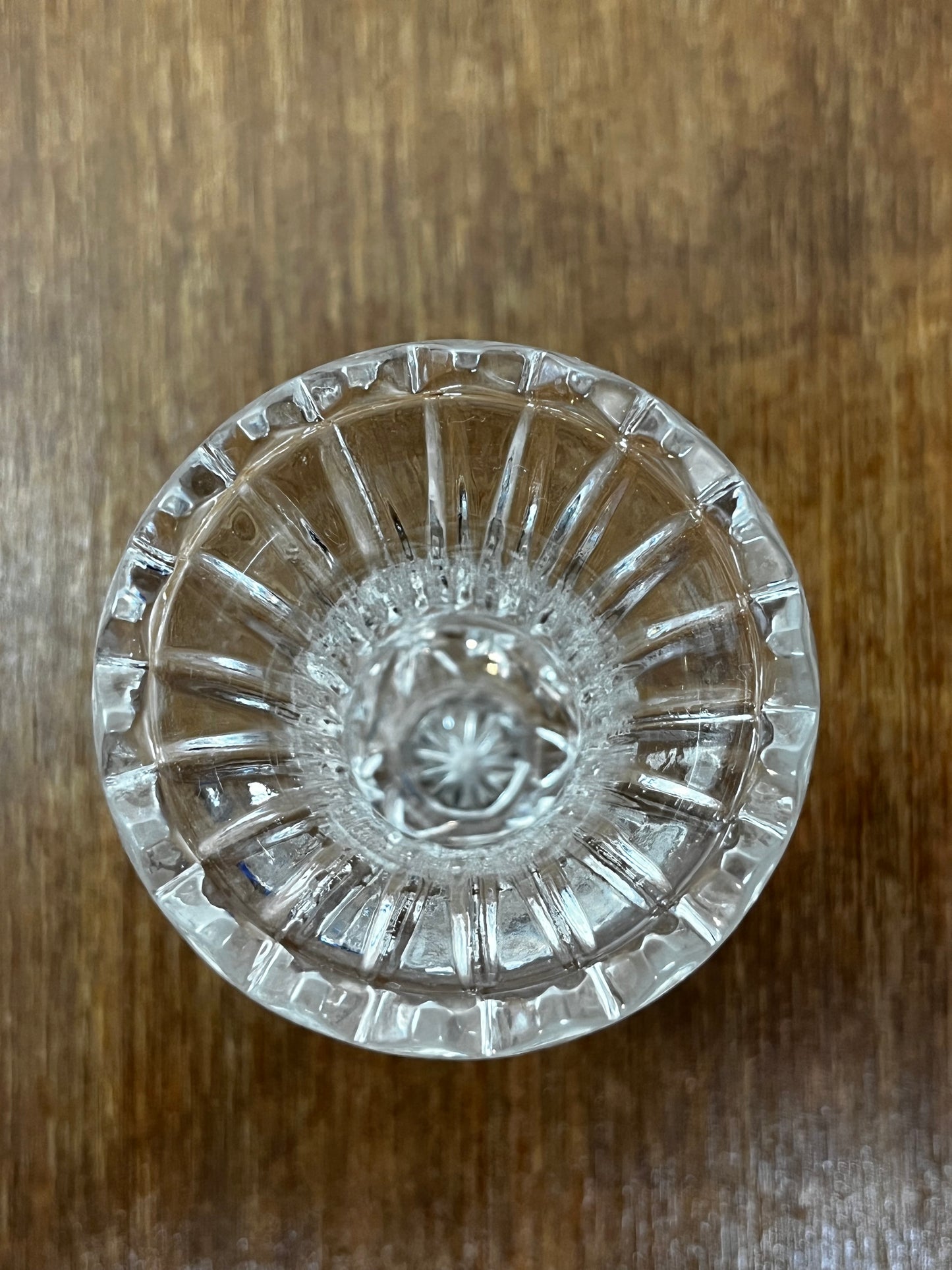 Vintage Crystal Clear 24% Lead Crystal Mini Vase