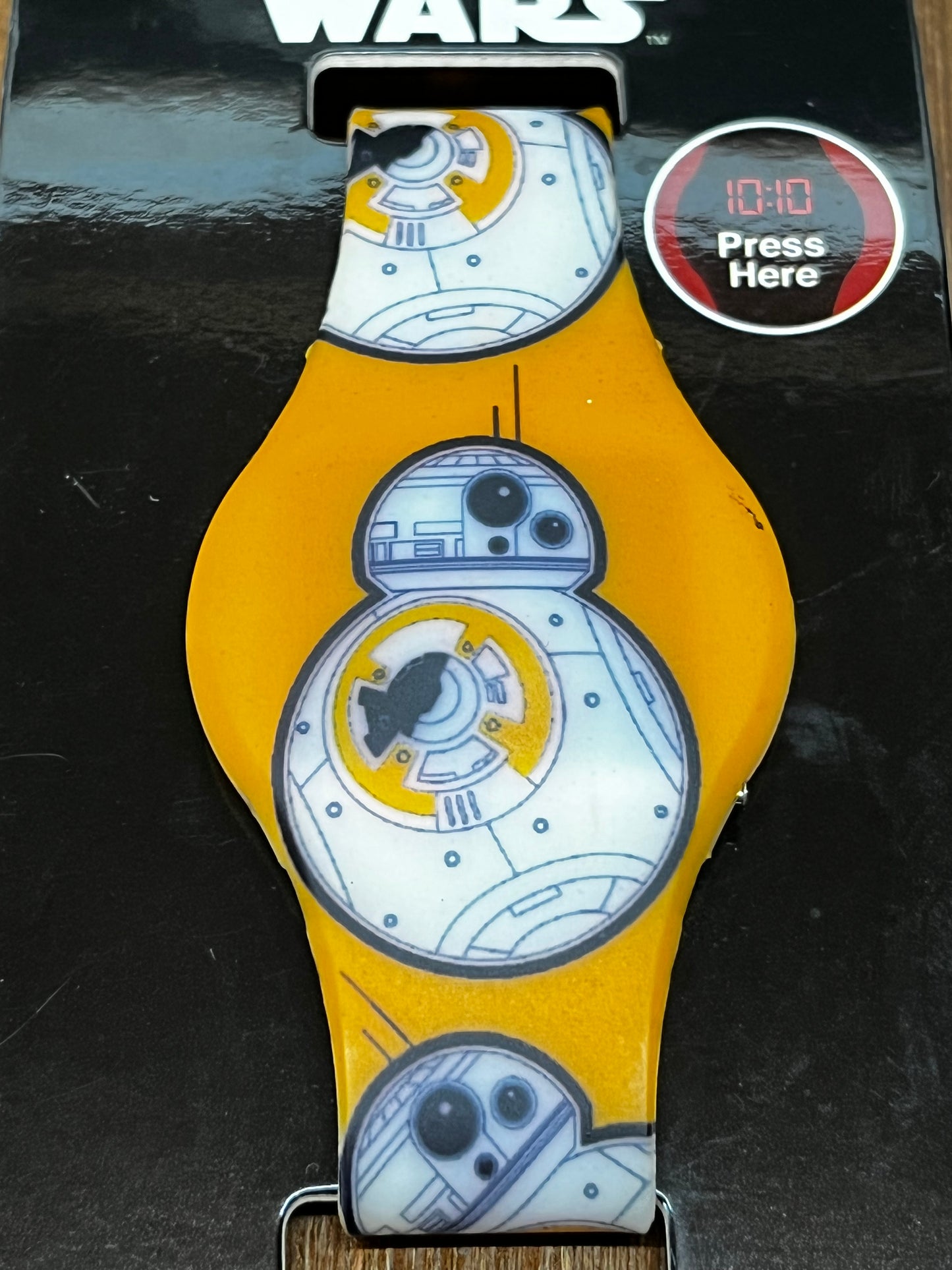 Star Wars Disney The Force Awakens Orange LED Watch