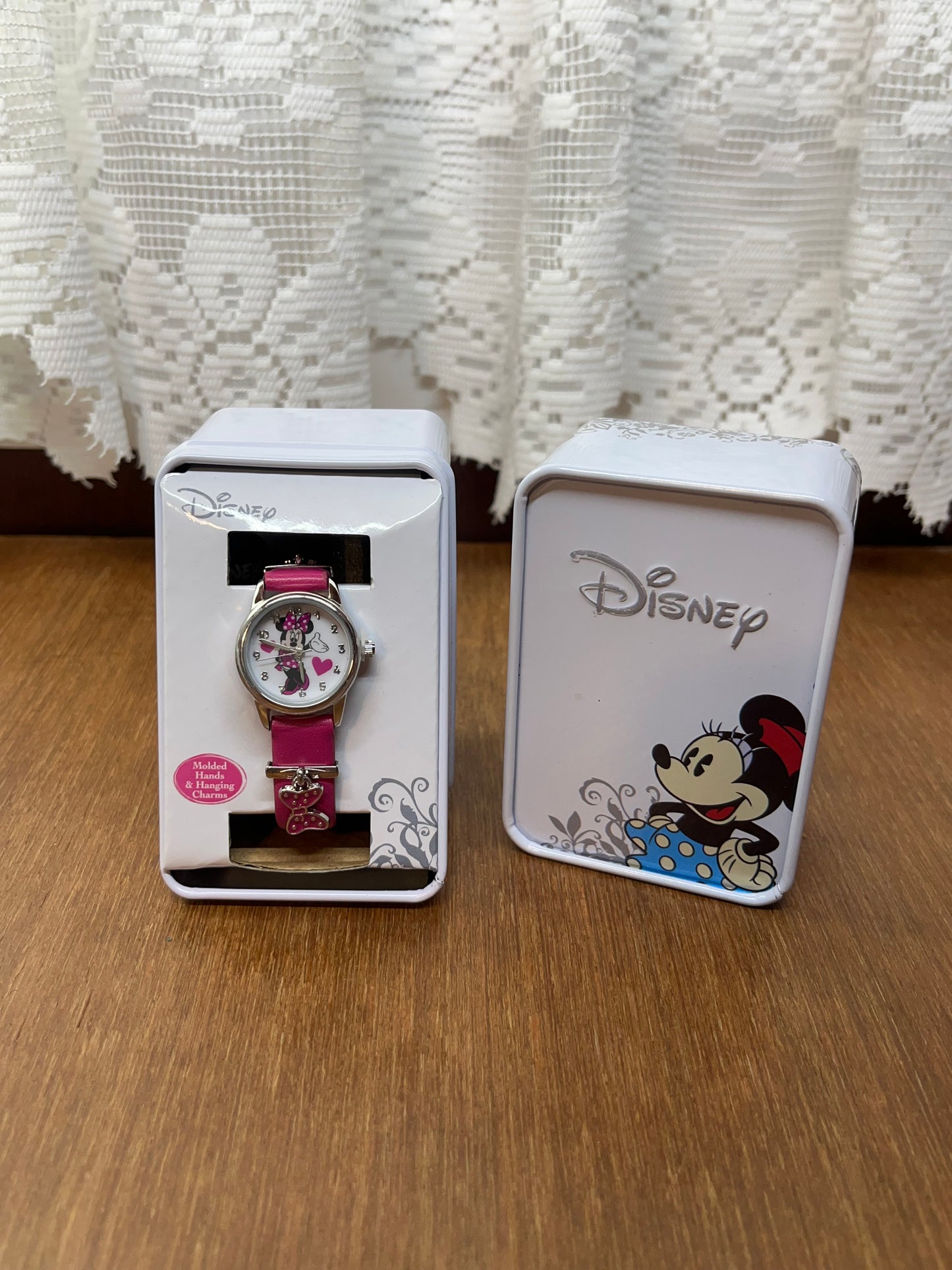 Collectible Minnie Mouse Pink Disney Watch with Charms