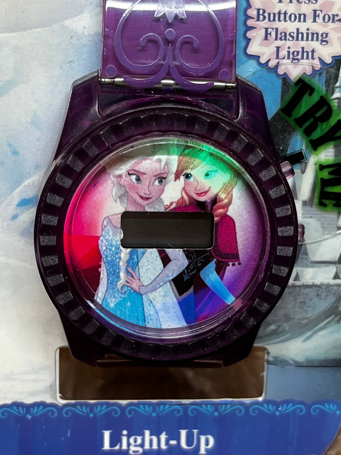 Frozen Disney Rotating Lights Flashing Watch