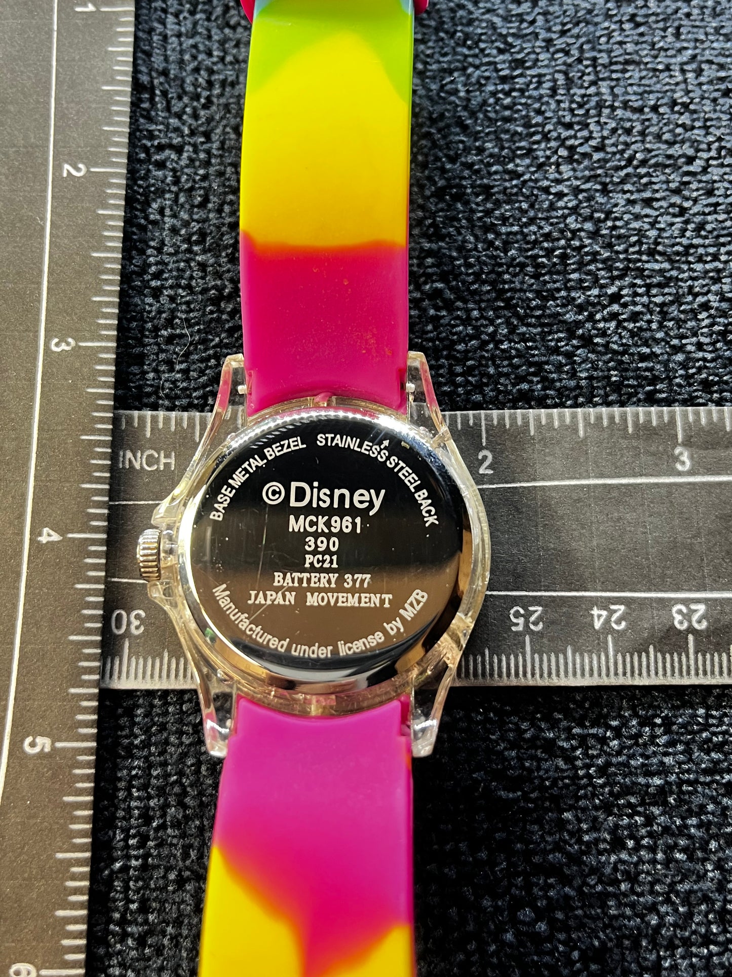 Vintage Rainbow Mickey Mouse Watch