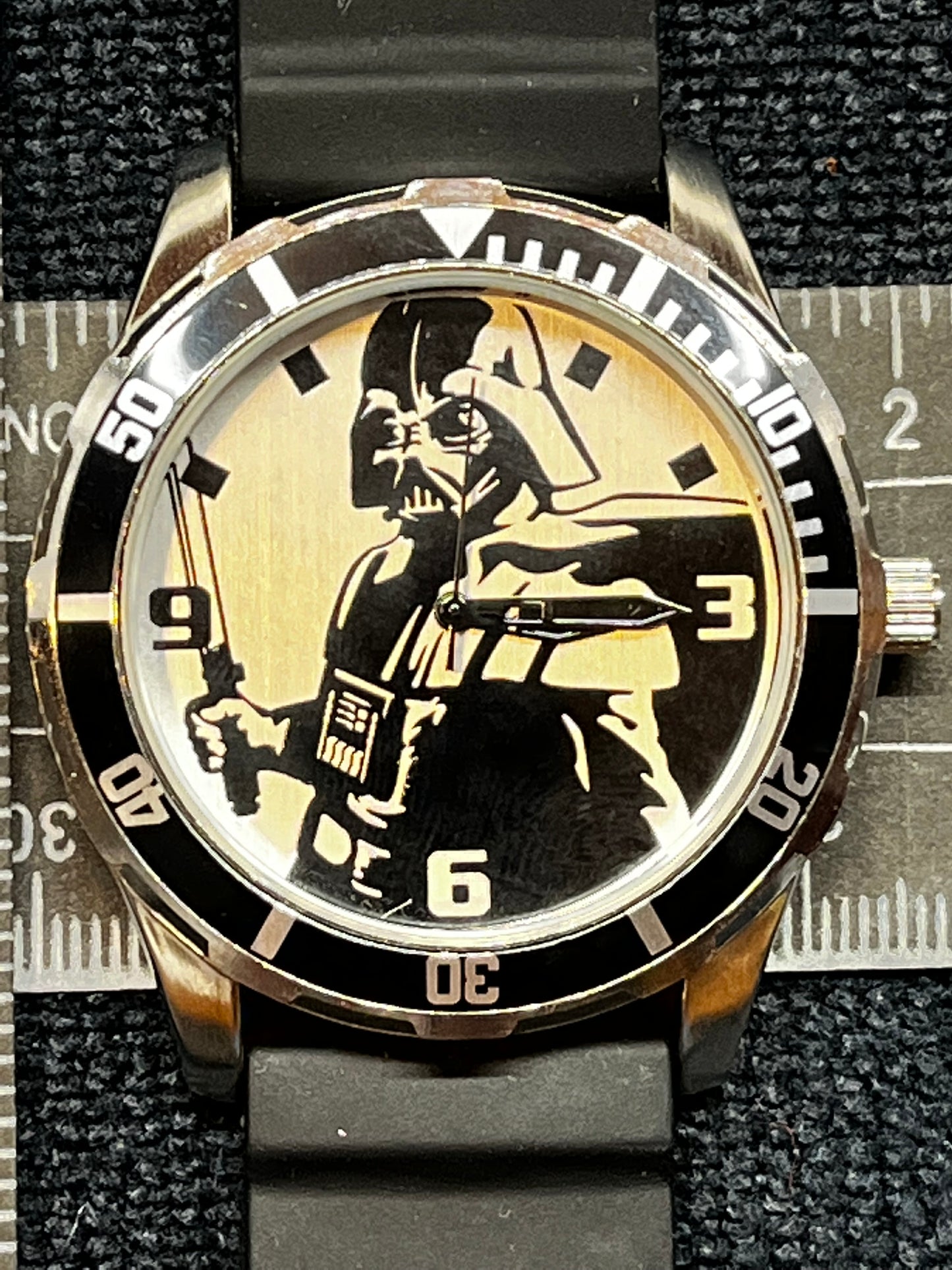Darth Vader Star Wars Black & Silver Watch