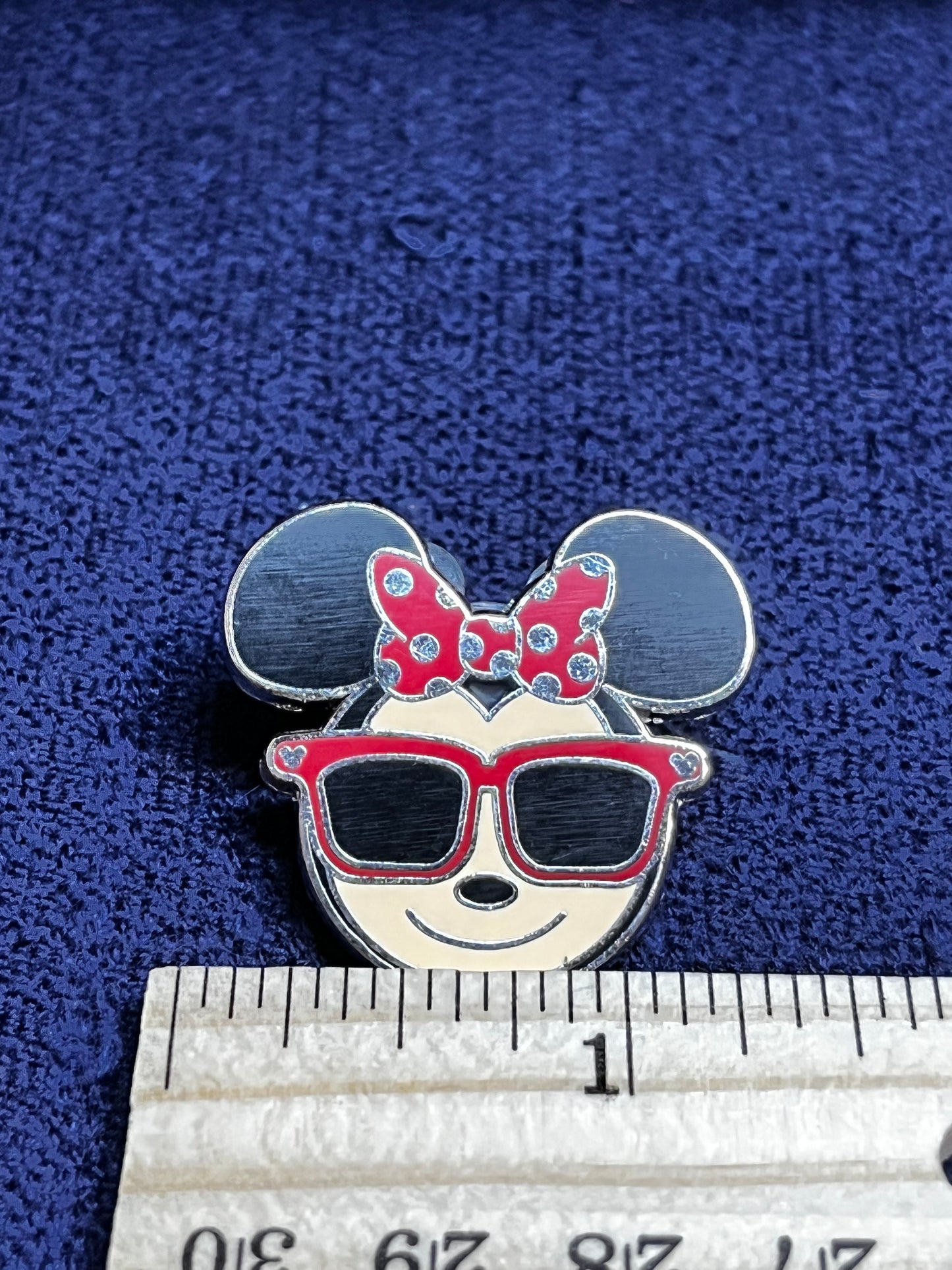 Vintage Minnie Mouse with Sunglasses Trading Pin