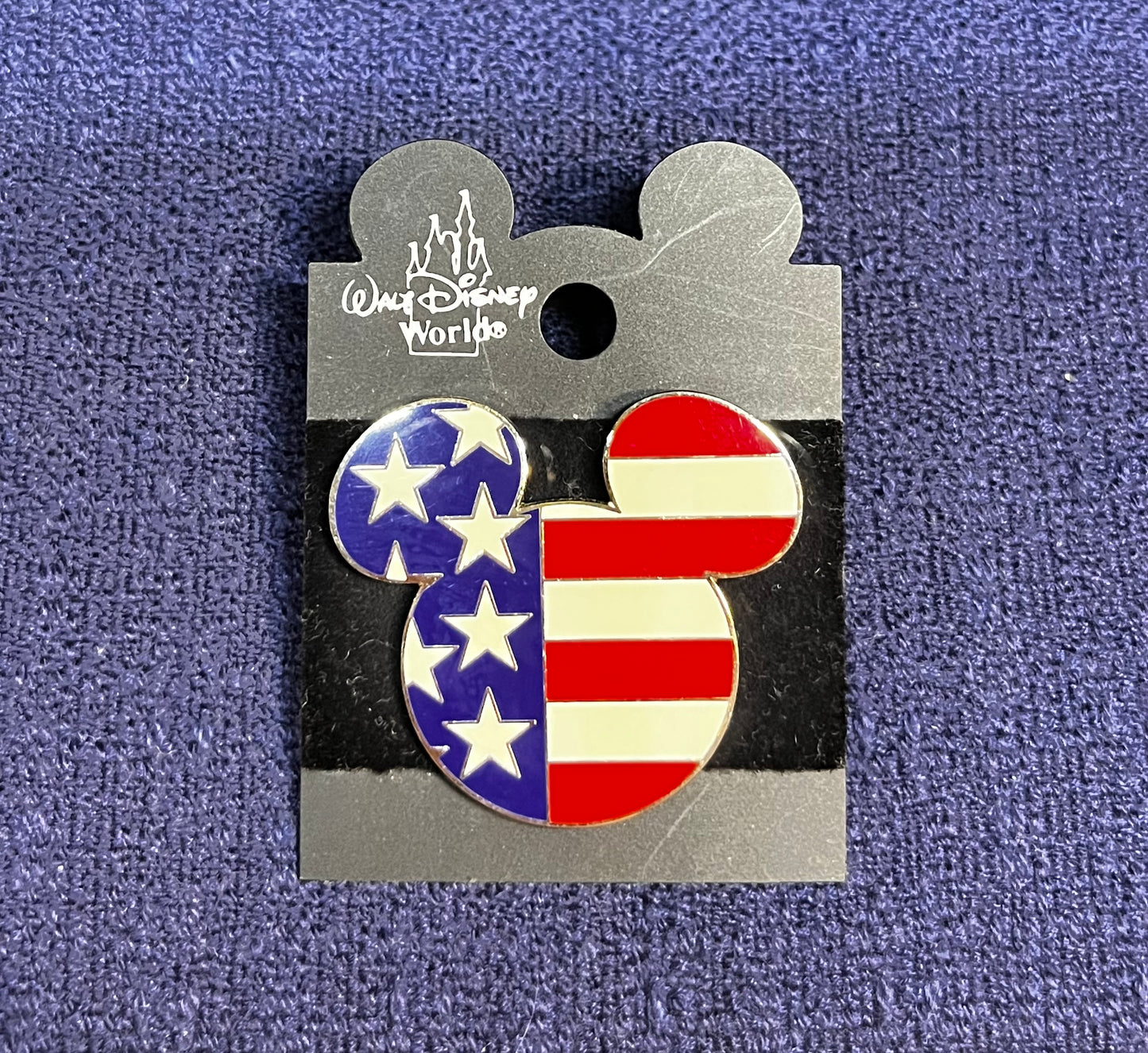 Mickey Mouse American Flag Patriotic Pin