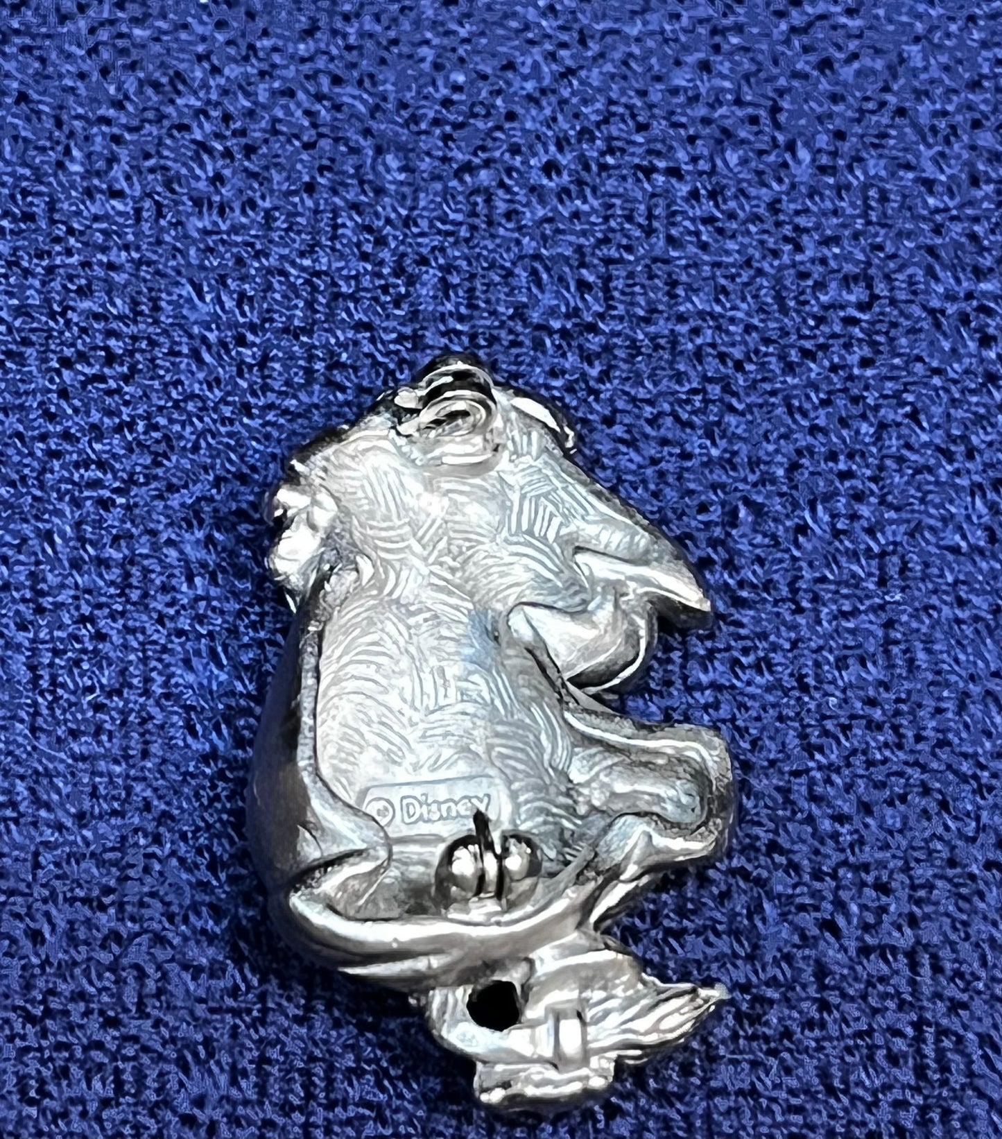Eeyore Looking Back with a Pink Bow Pin