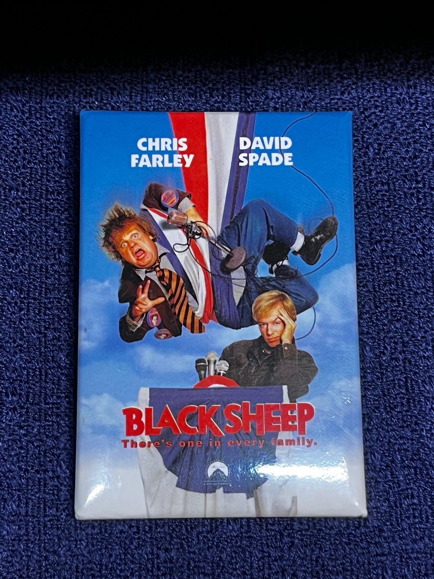 Vintage Chris Farley & David Spade Black Sheep 1995 Pin
