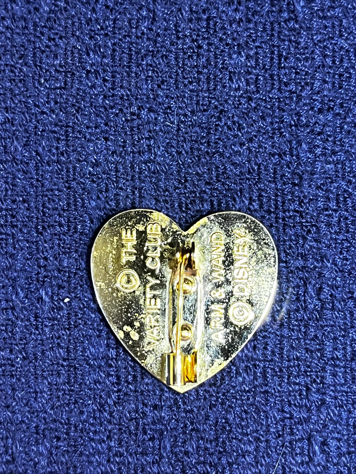 Gold Heart Arm & Wand Disney Pin
