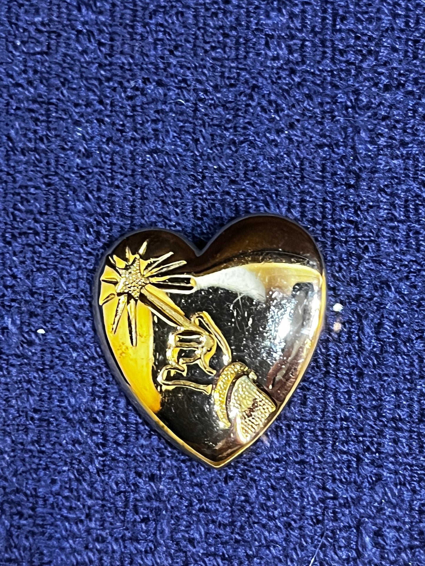 Gold Heart Arm & Wand Disney Pin