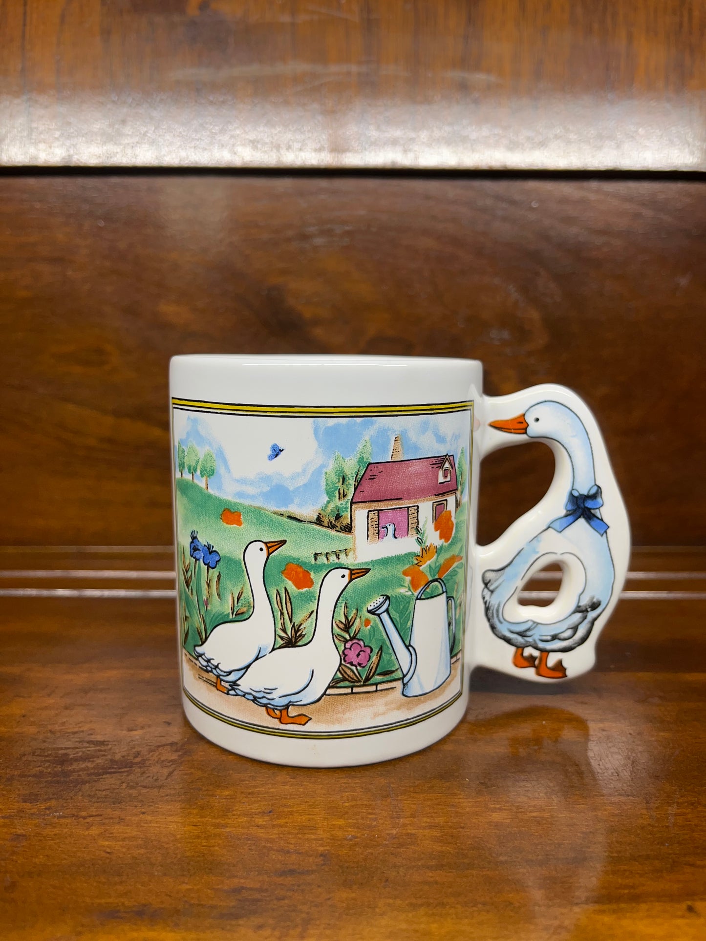 Vintage Geese Farm Country Mug