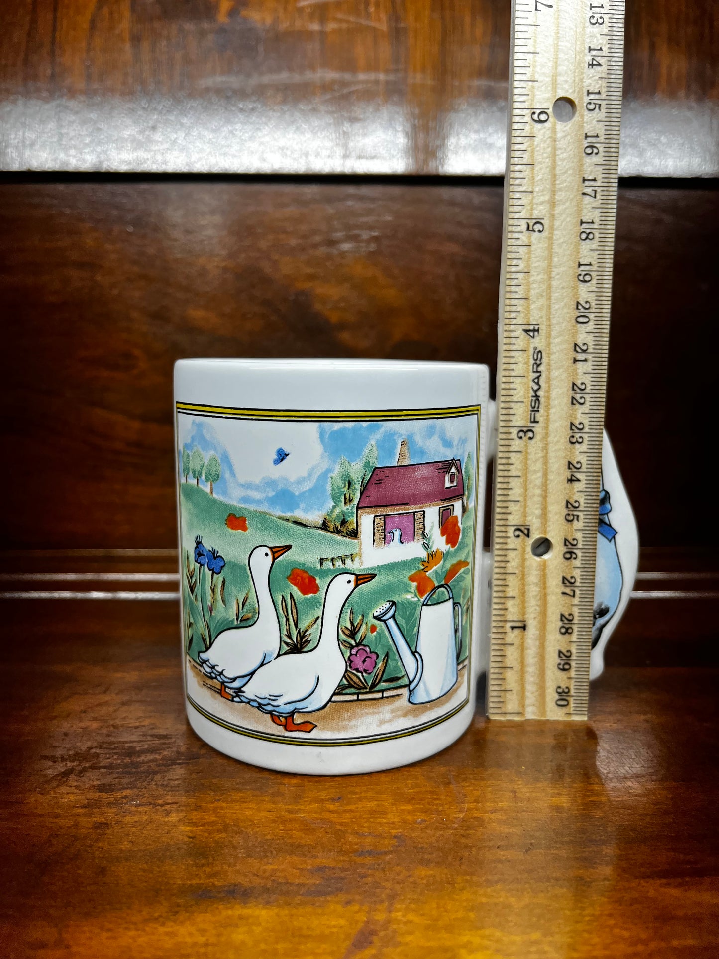Vintage Geese Farm Country Mug