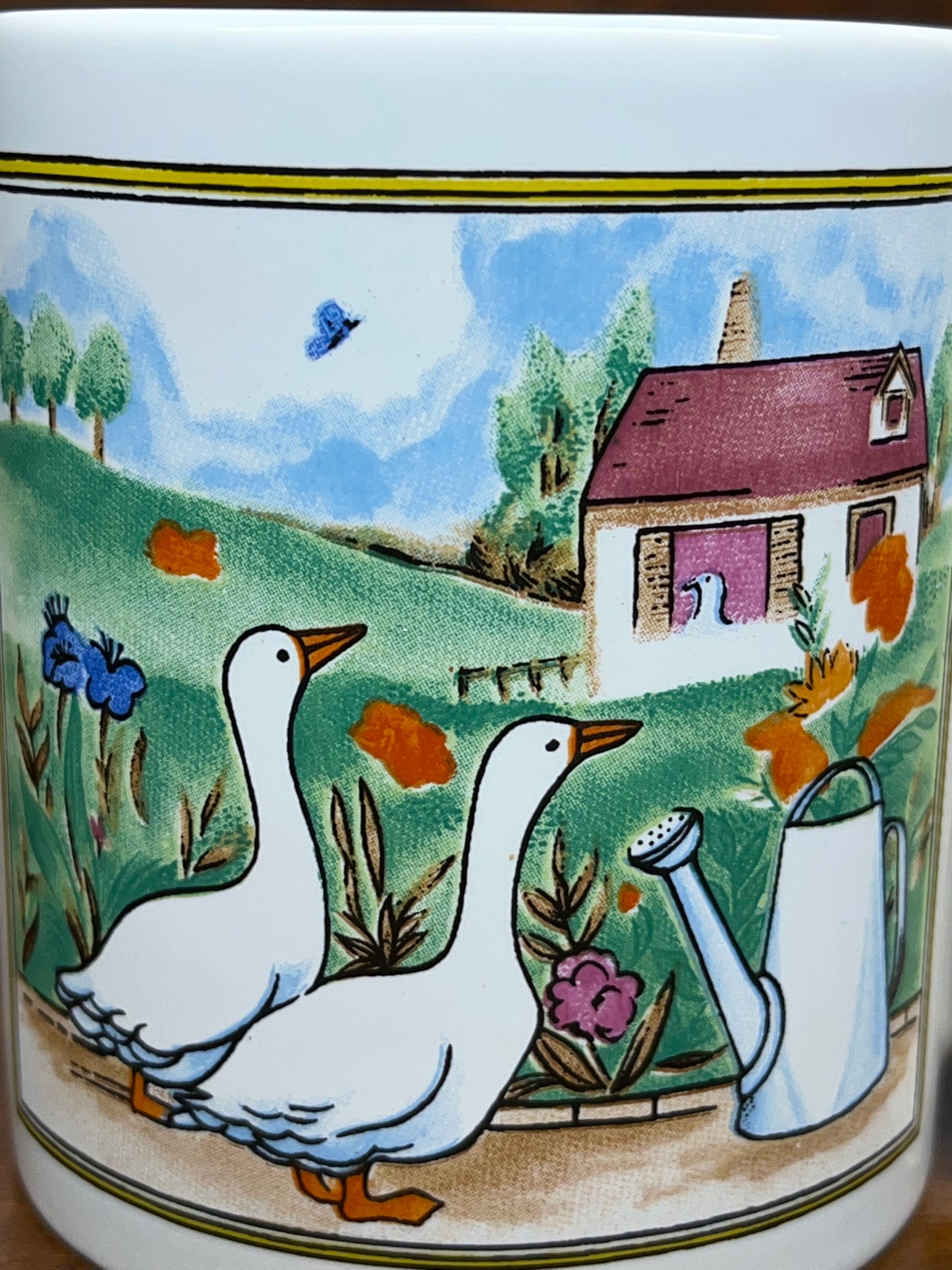 Vintage Geese Farm Country Mug