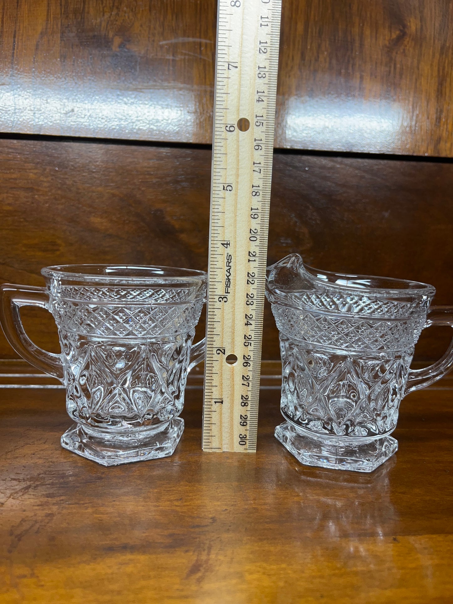 Creamer & Sugar Imperial Cape Cod Glass Set