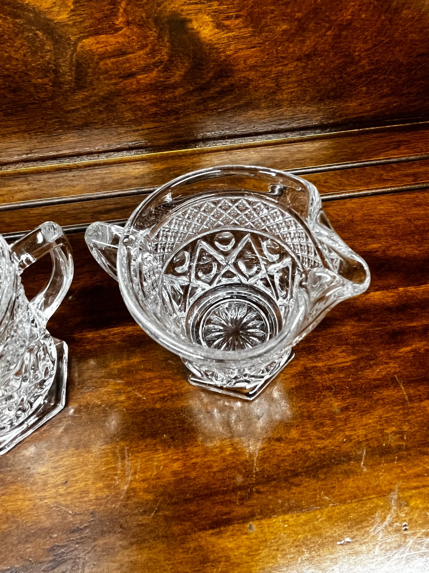 Creamer & Sugar Imperial Cape Cod Glass Set