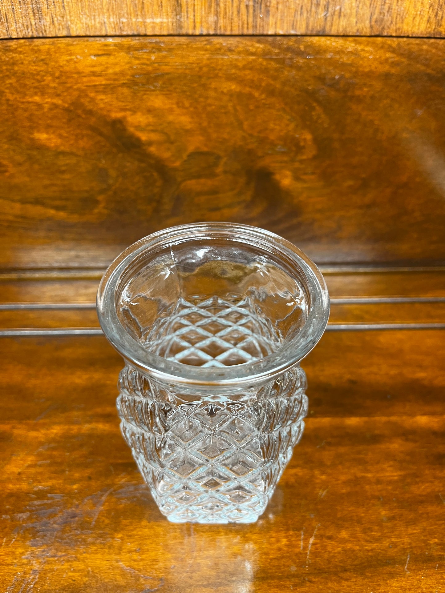 Vintage Diamond Pattern Vase