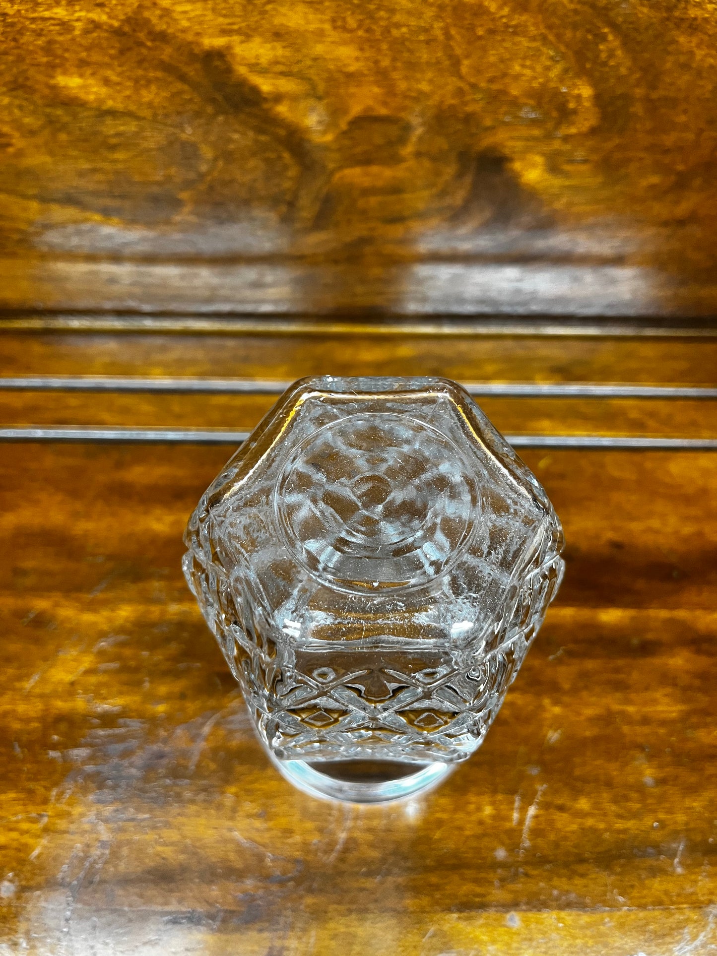 Vintage Diamond Pattern Vase