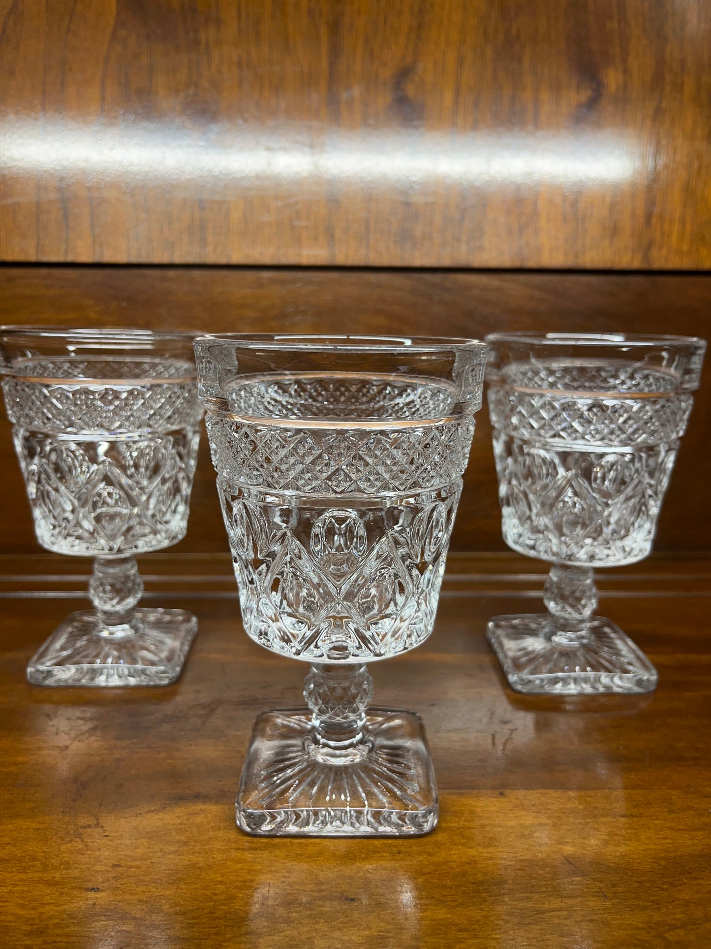 Cape Cod Imperial Glass Clear Water Goblet