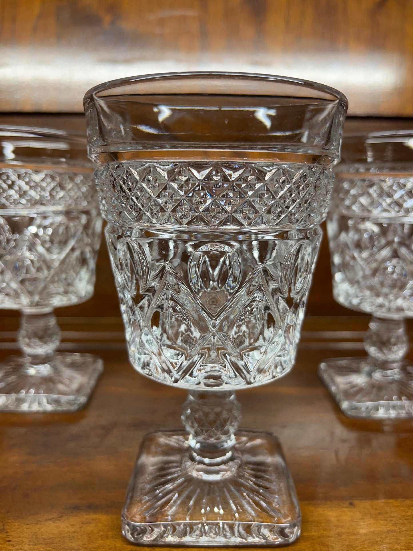 Cape Cod Imperial Glass Clear Water Goblet