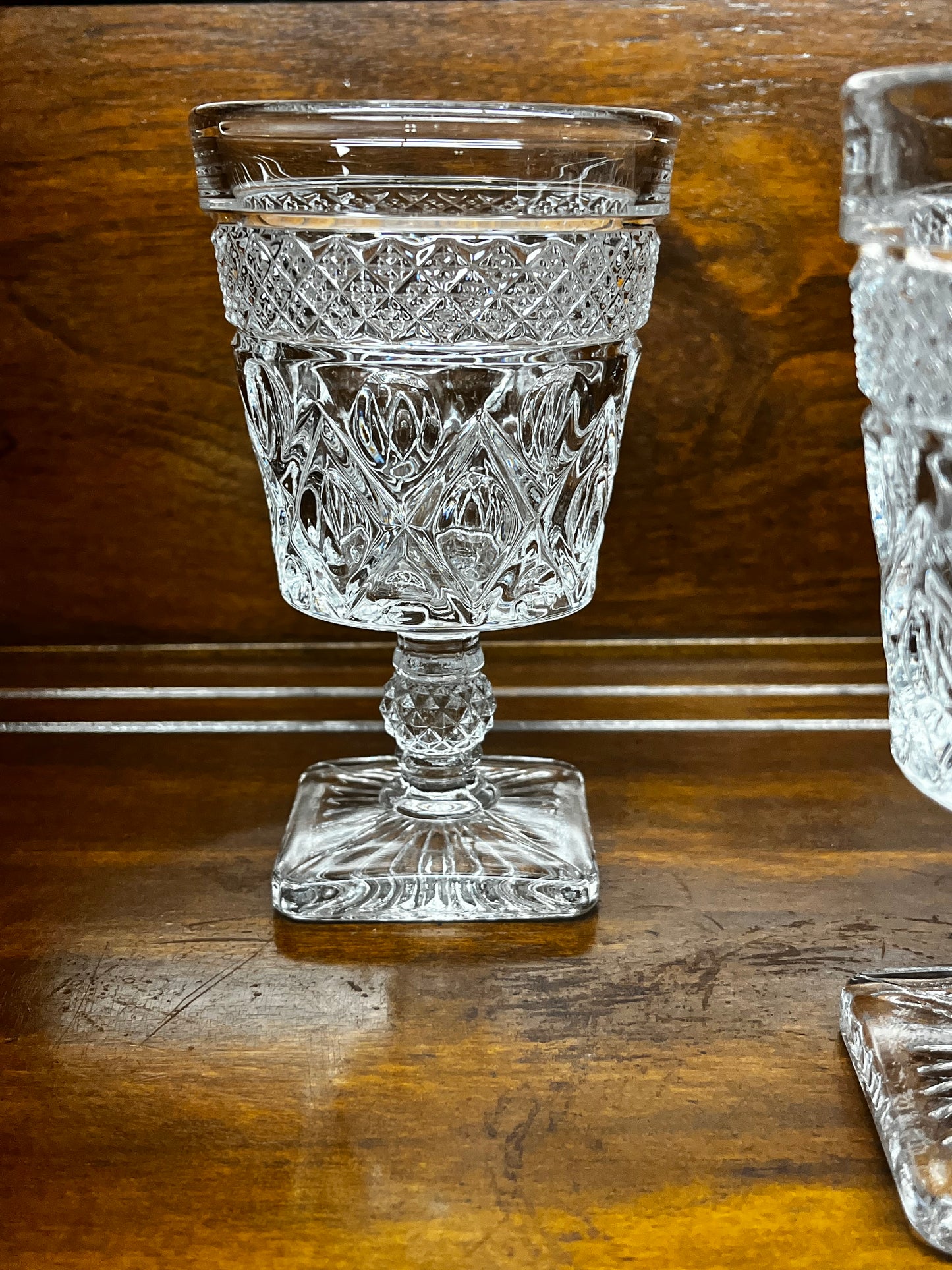 Cape Cod Imperial Glass Clear Water Goblet
