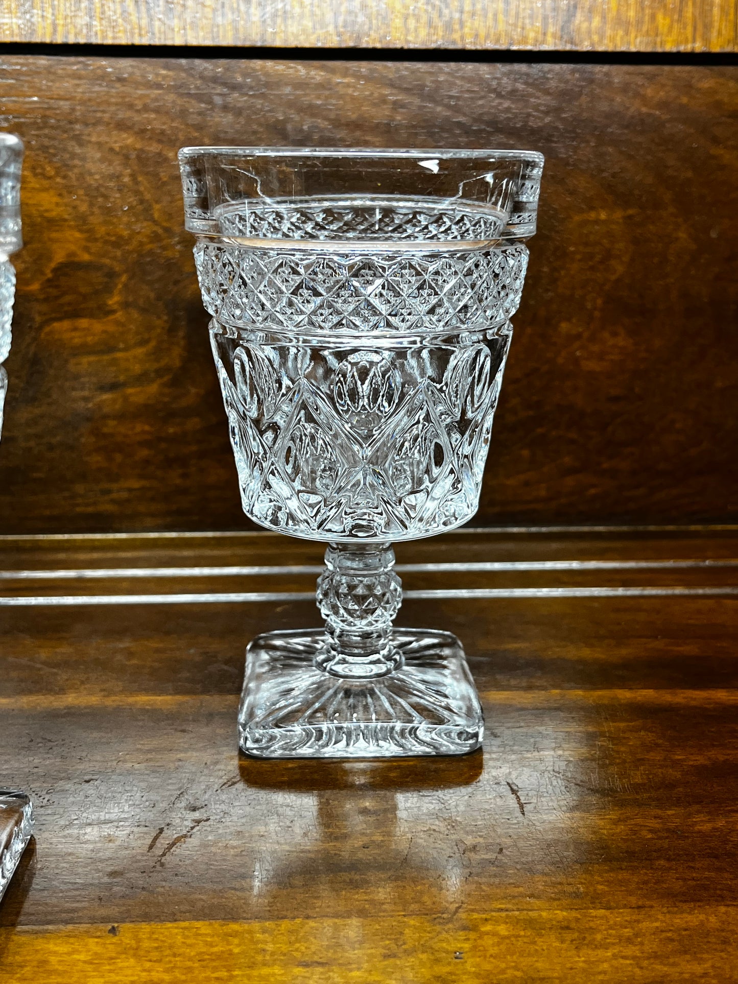 Cape Cod Imperial Glass Clear Water Goblet