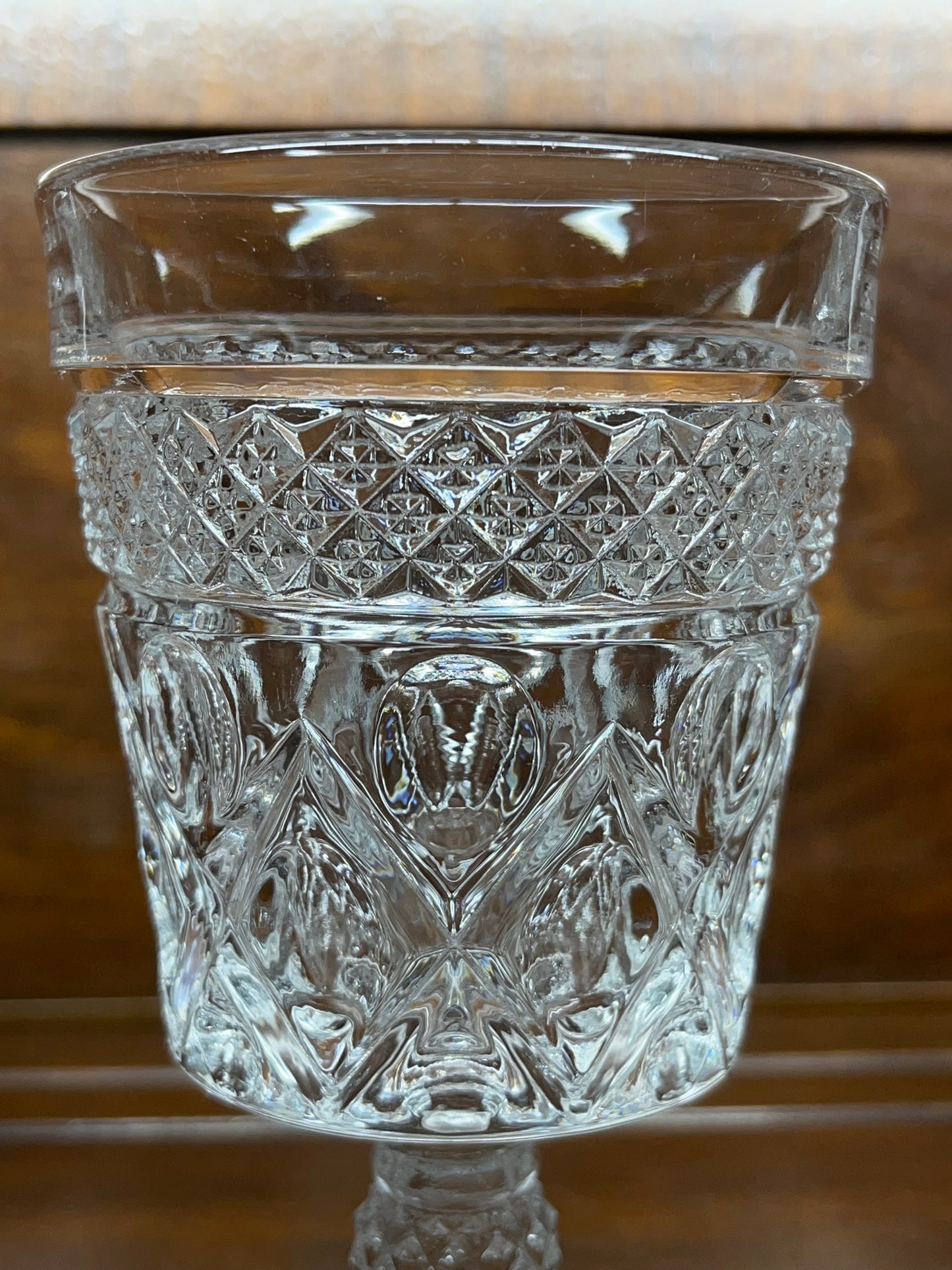 Cape Cod Imperial Glass Clear Water Goblet