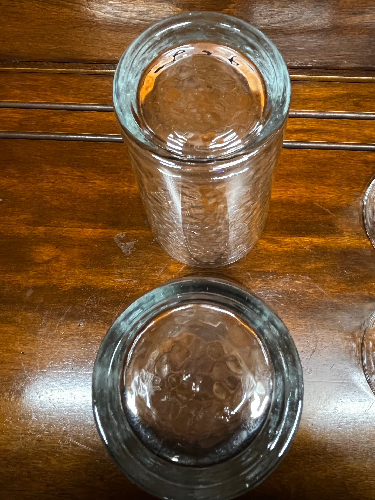 Tall Textured Drinking Glasses