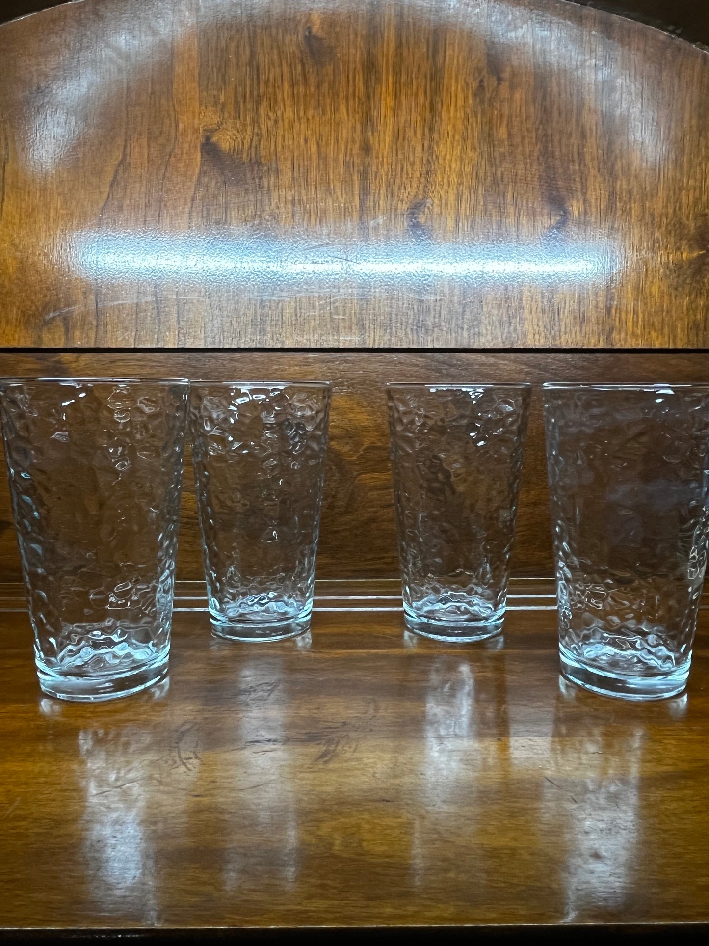 Tall Textured Drinking Glasses
