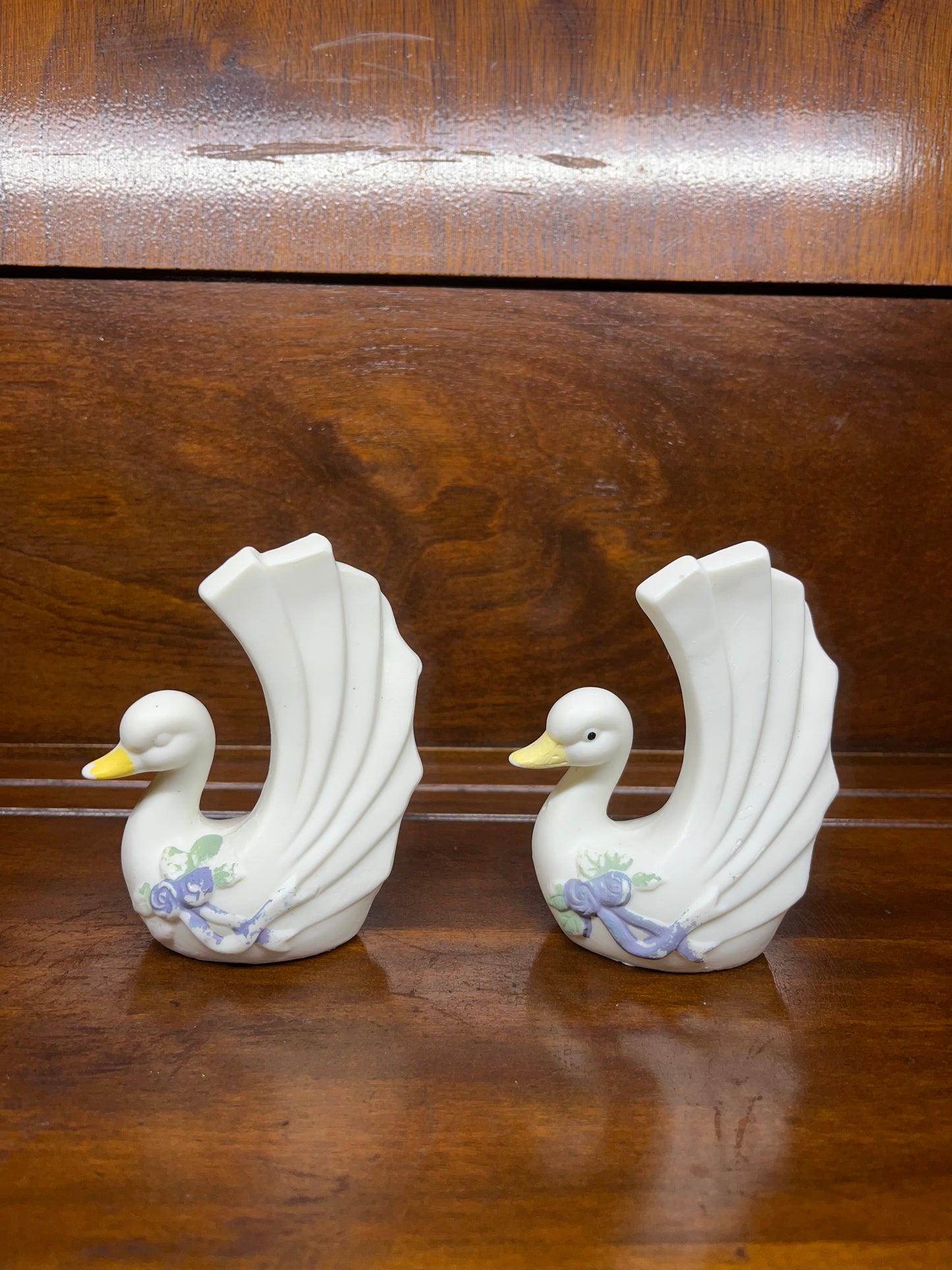 Vintage Swan Salt & Pepper Shakers