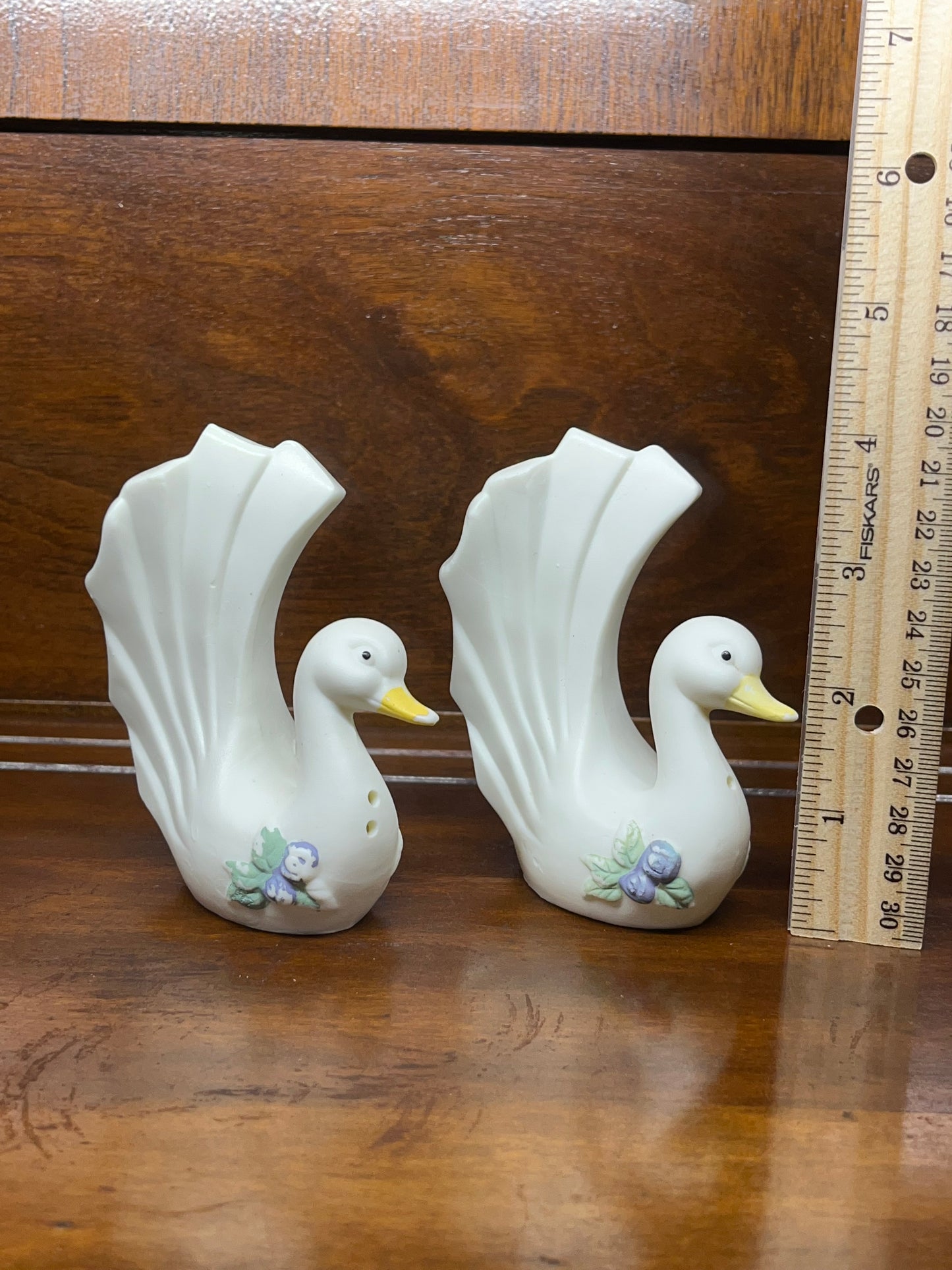 Vintage Swan Salt & Pepper Shakers