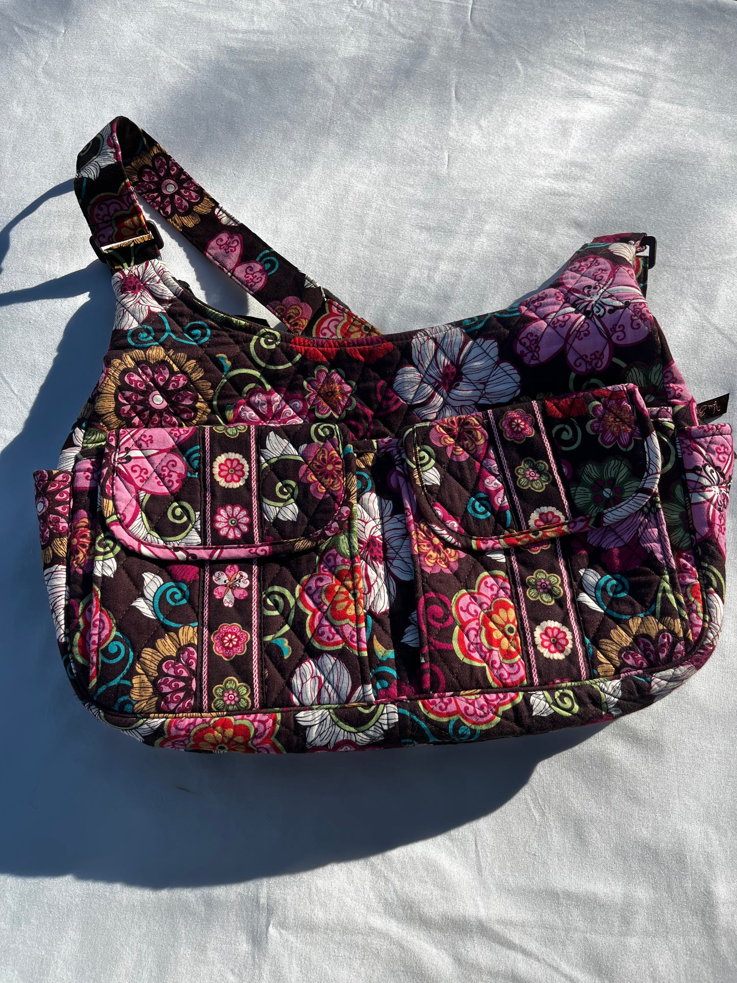 Floral Pink Mod Vera Bradley Pink Tote Purse