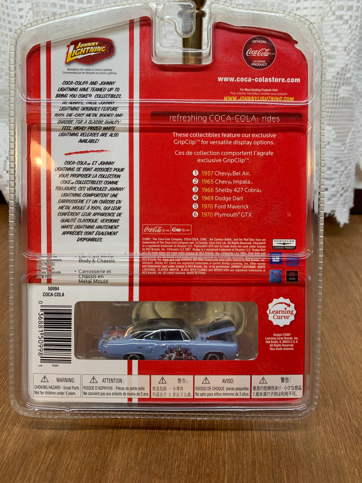 Johnny Lighting 2007 1970 Plymouth GTX Coca Cola Car/Ornament