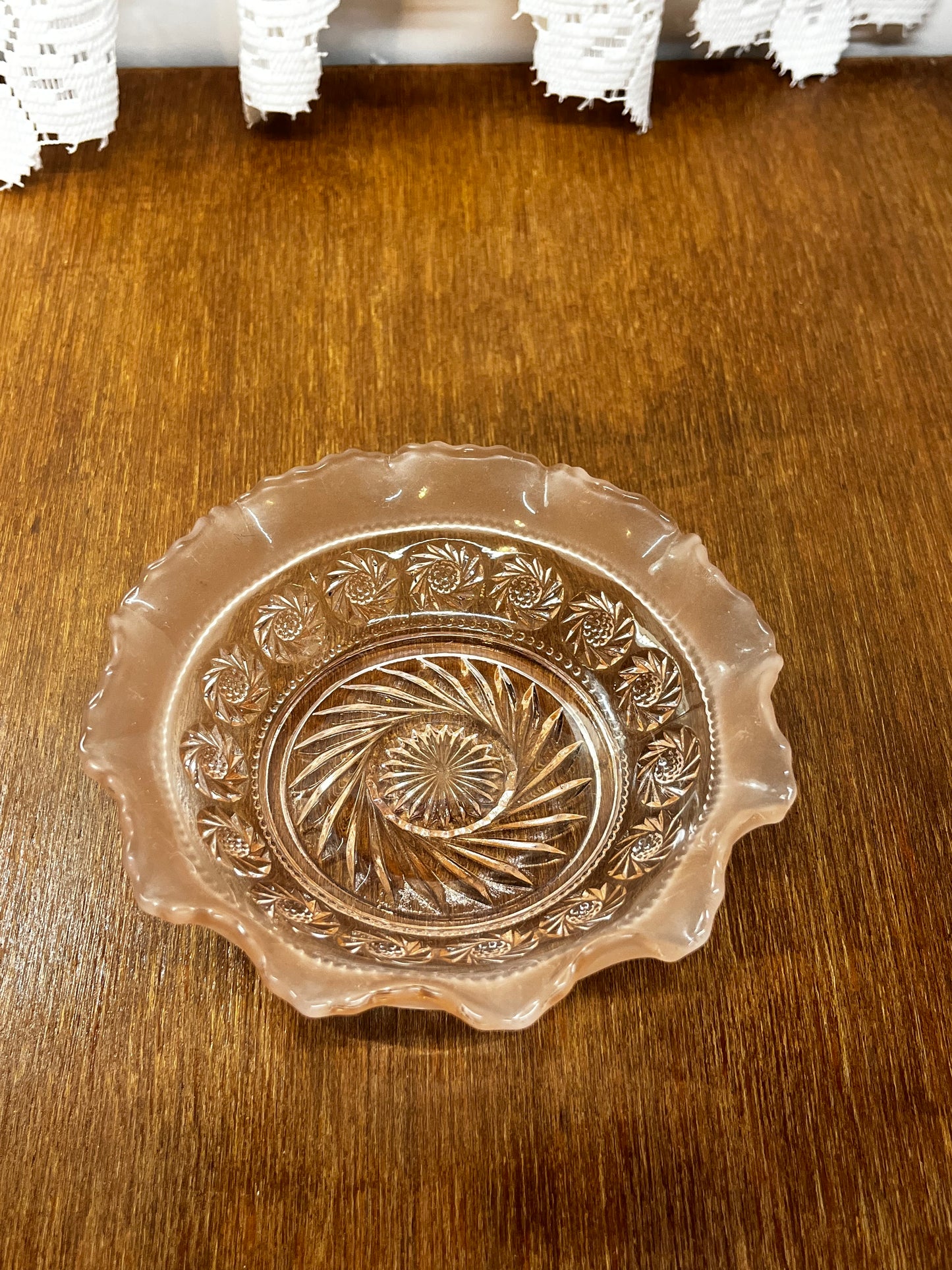 Vintage Light Pink Spin Wheel Candy Dish
