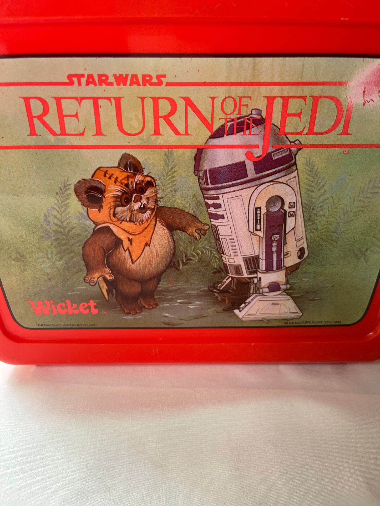 Collectible Star Wars Return Of The Jedi Lunch Box And Thermos