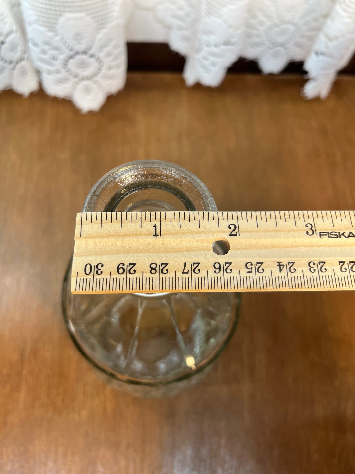 Sun And Stars Clear Glass Flower Vase