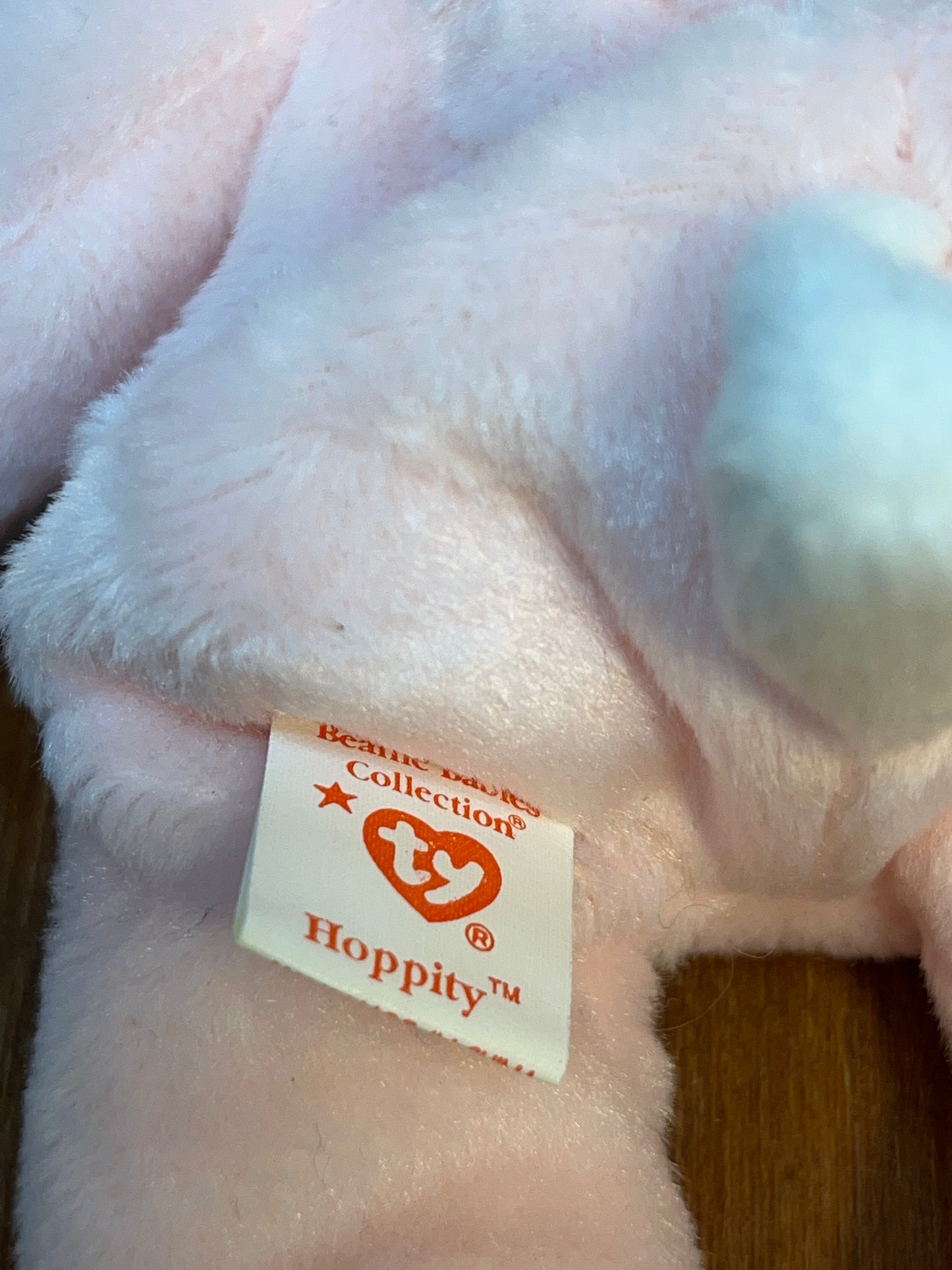 Hoppity Beanie Baby Ty Bunny With Tag