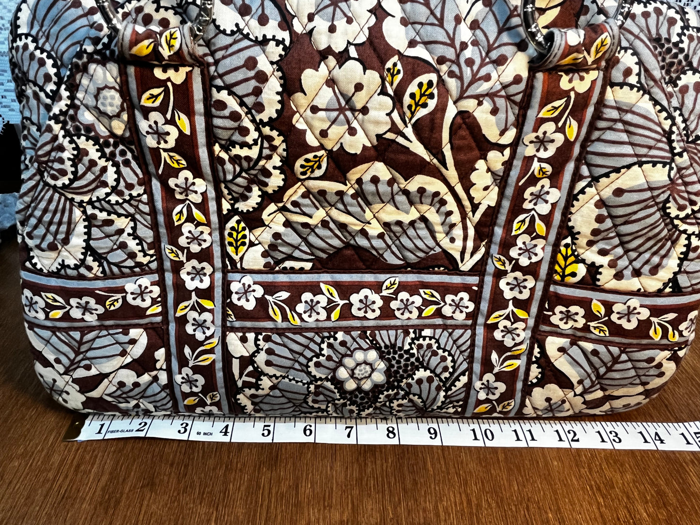 Large Slate Blooms Vera Bradley Tote Purse
