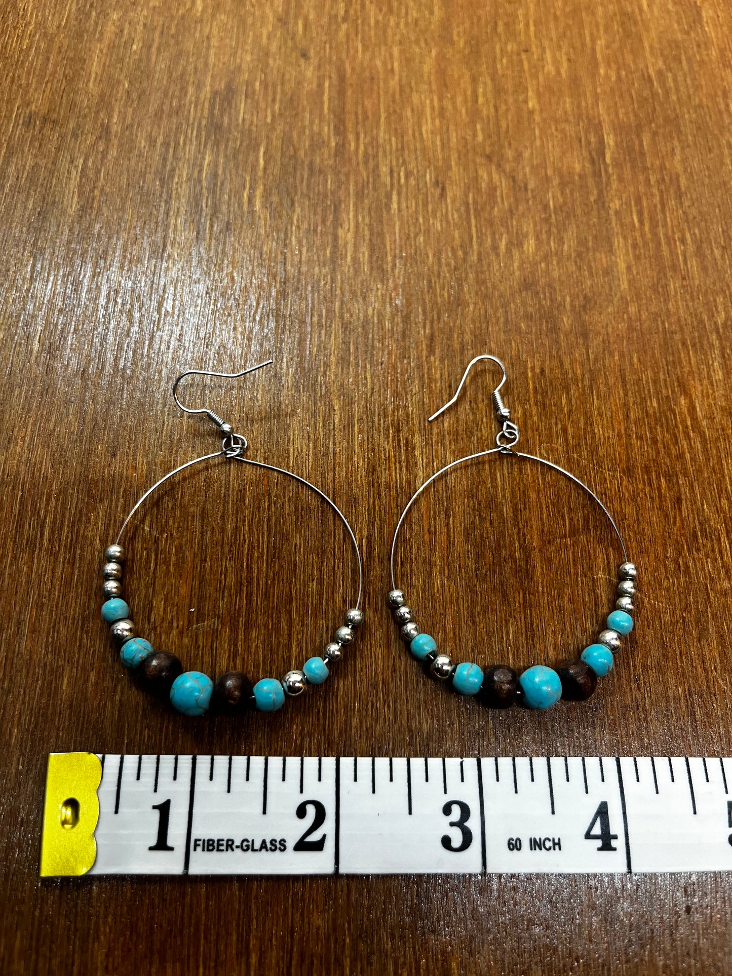 Beaded Hoop Earrings