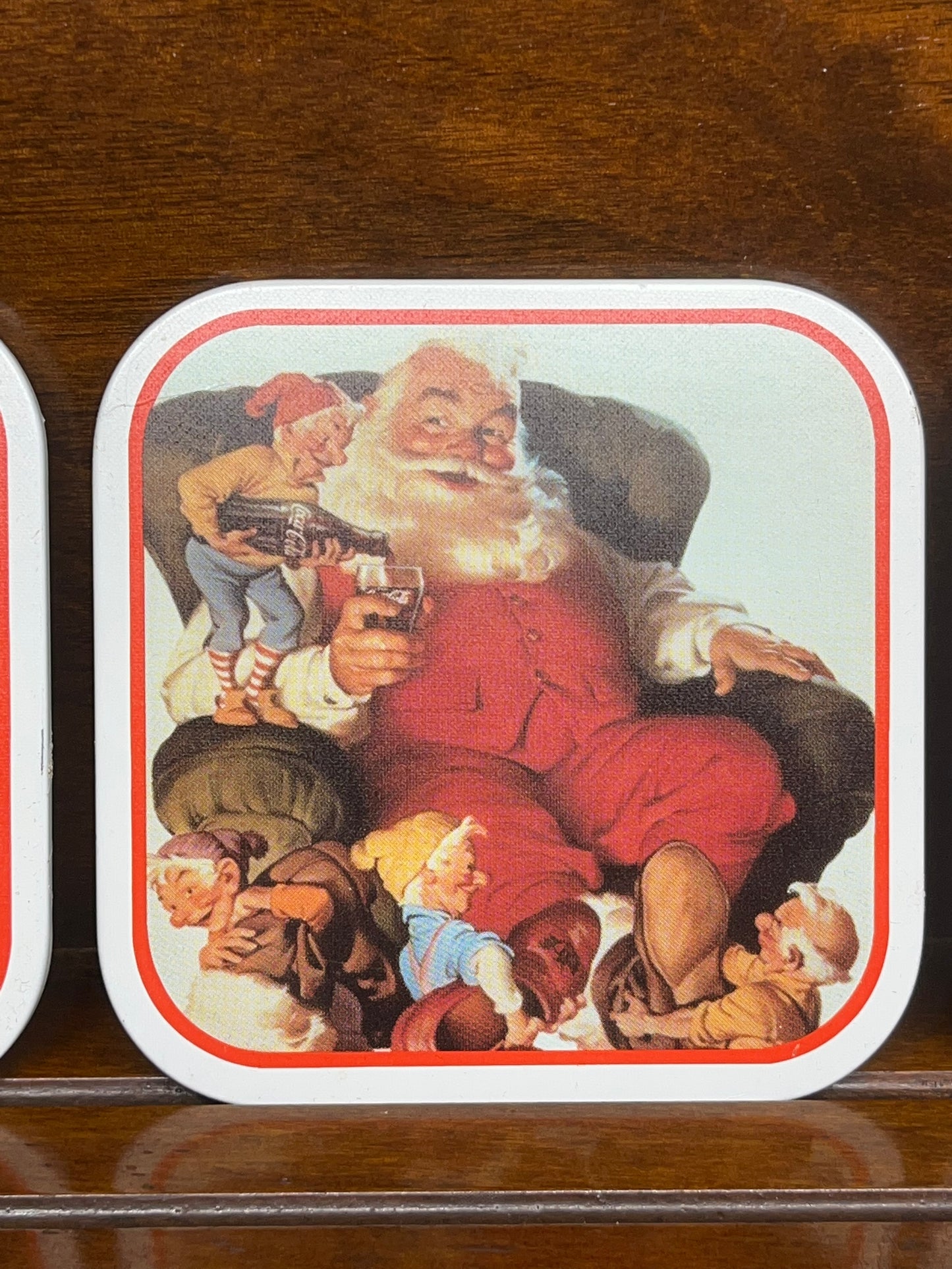 Vintage Coca Cola Santa Coasters