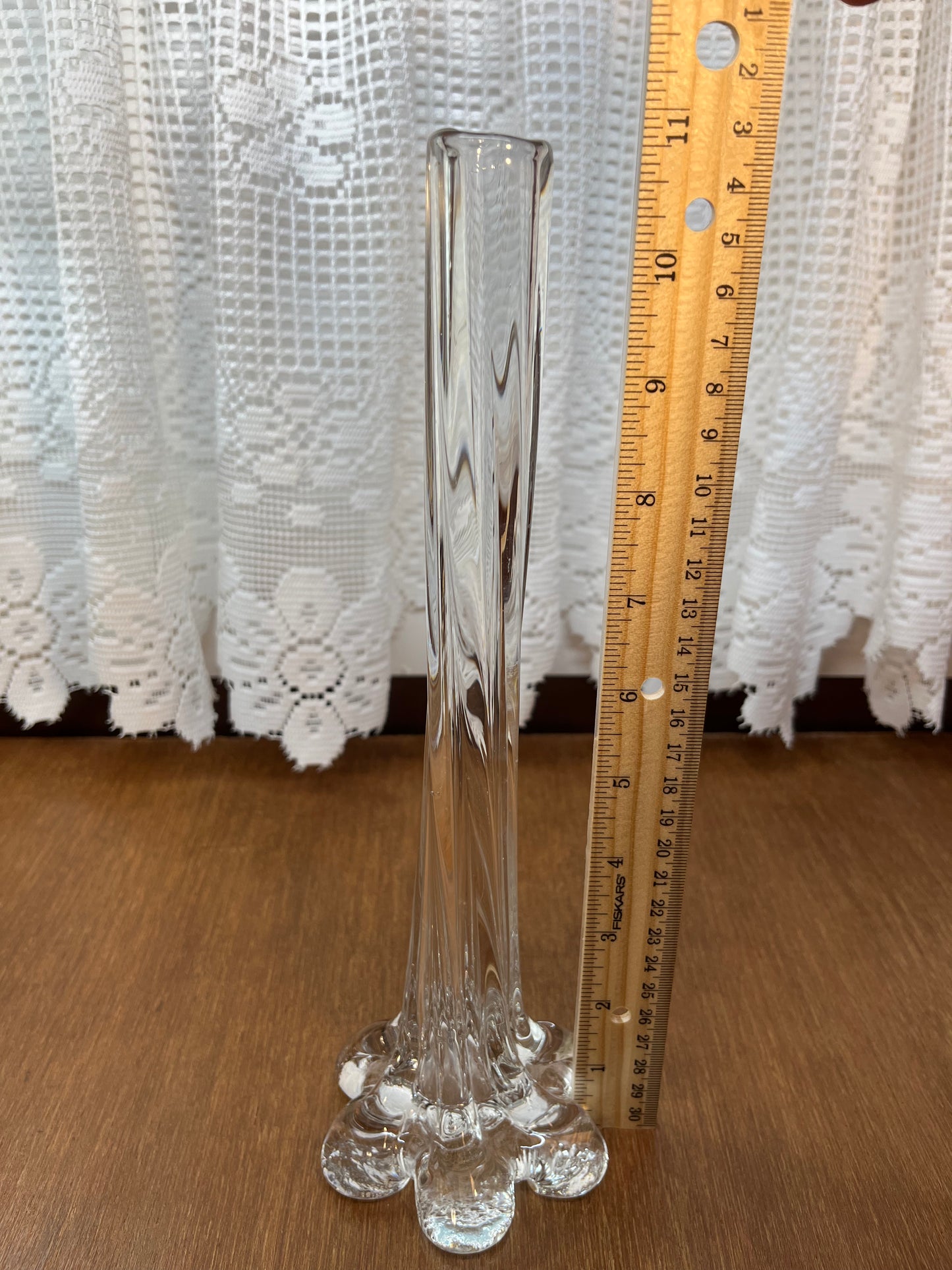 Vintage Footed Slim Neck Bud Vase
