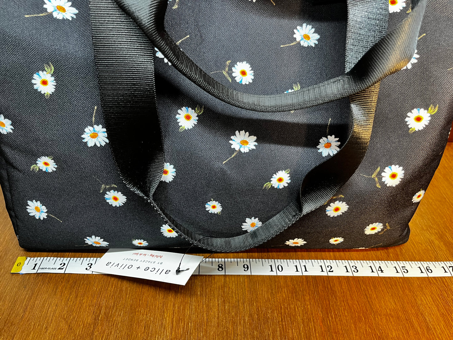 Alice and Olivia Reversible Daisy Hat And Daisy Duffle Bag With Tags
