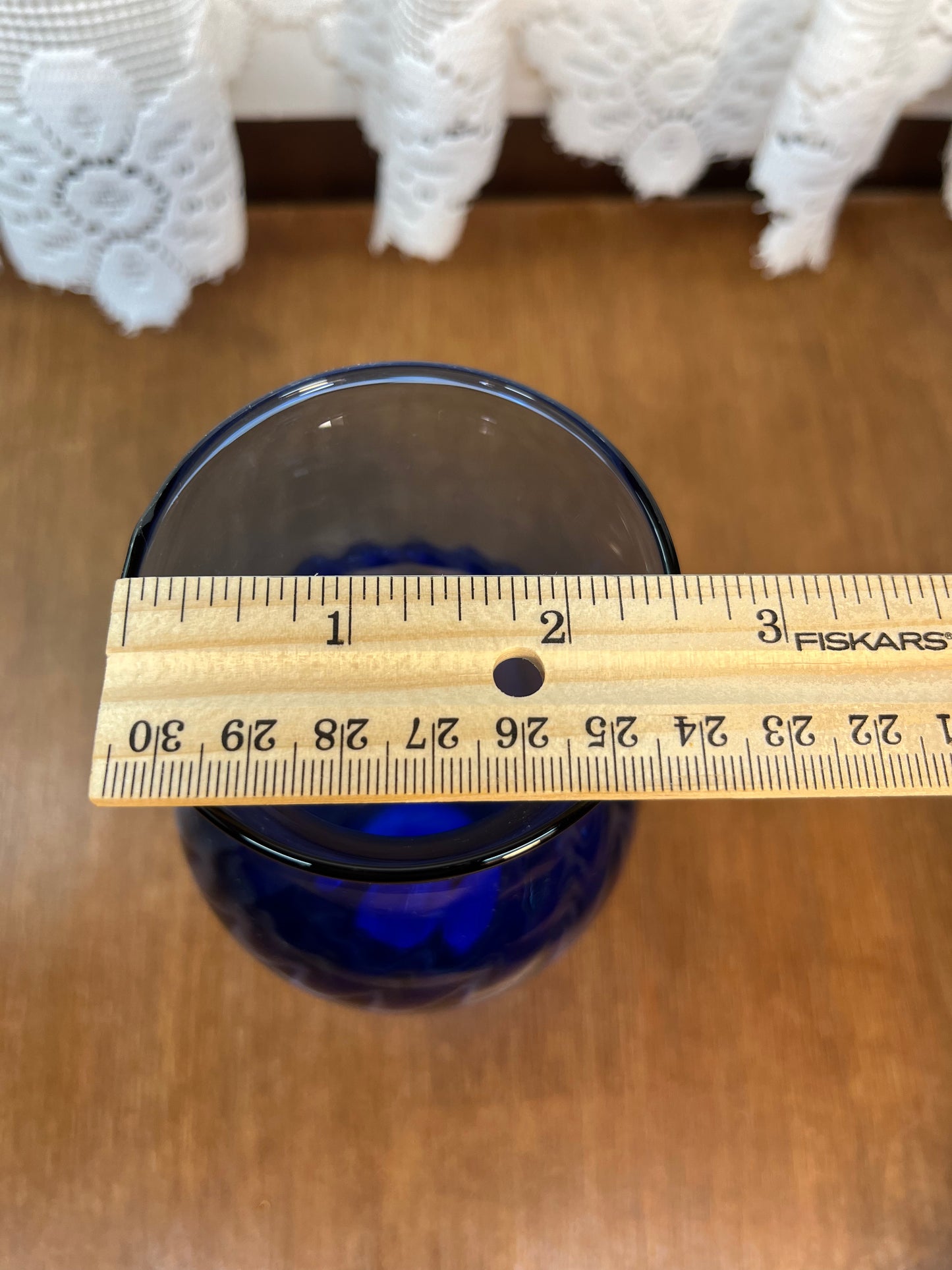 Cobalt Blue Indiana Glass Co USA Vase