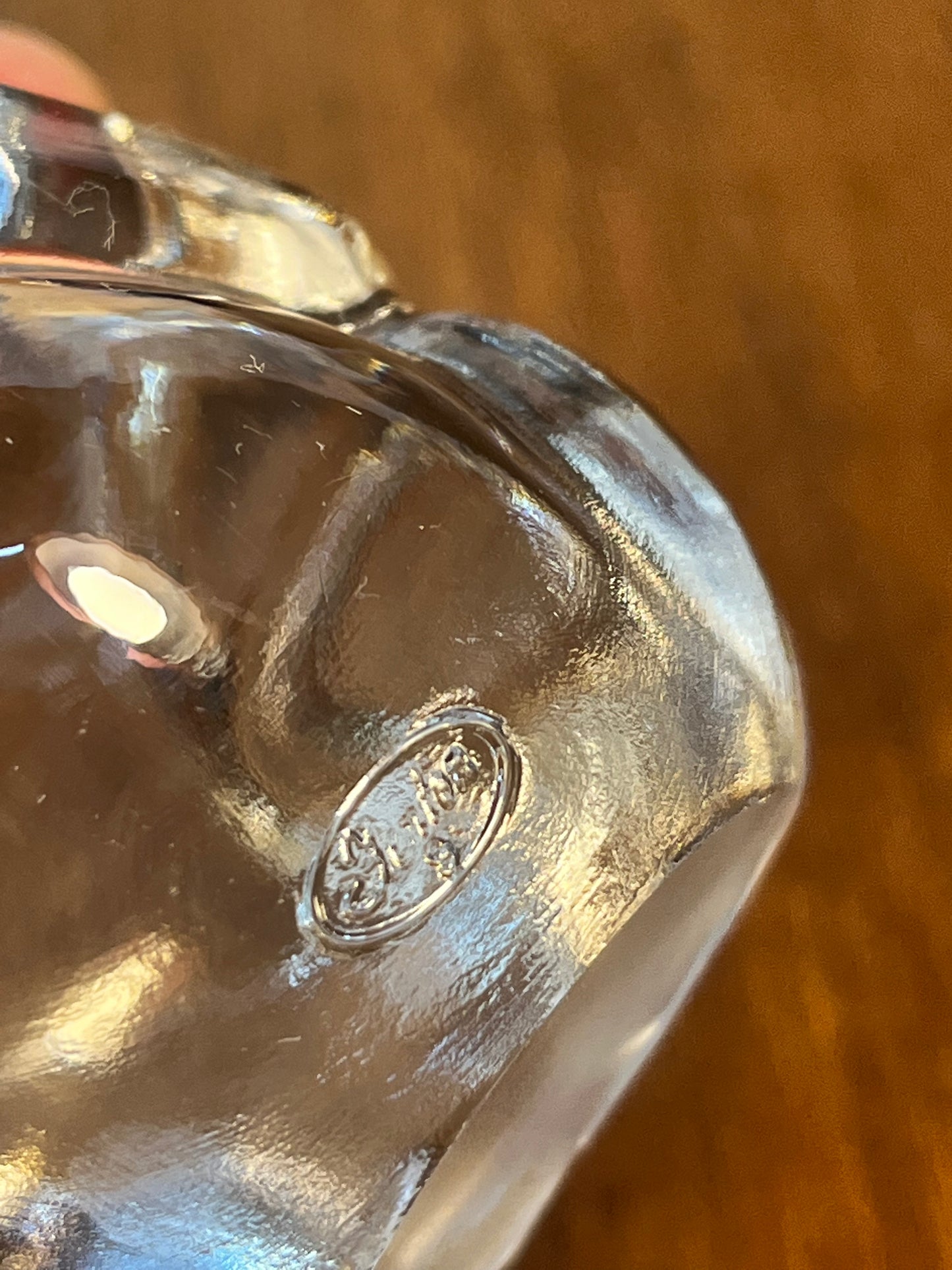 Art Glass Fenton December Birthstone Bear With Tag